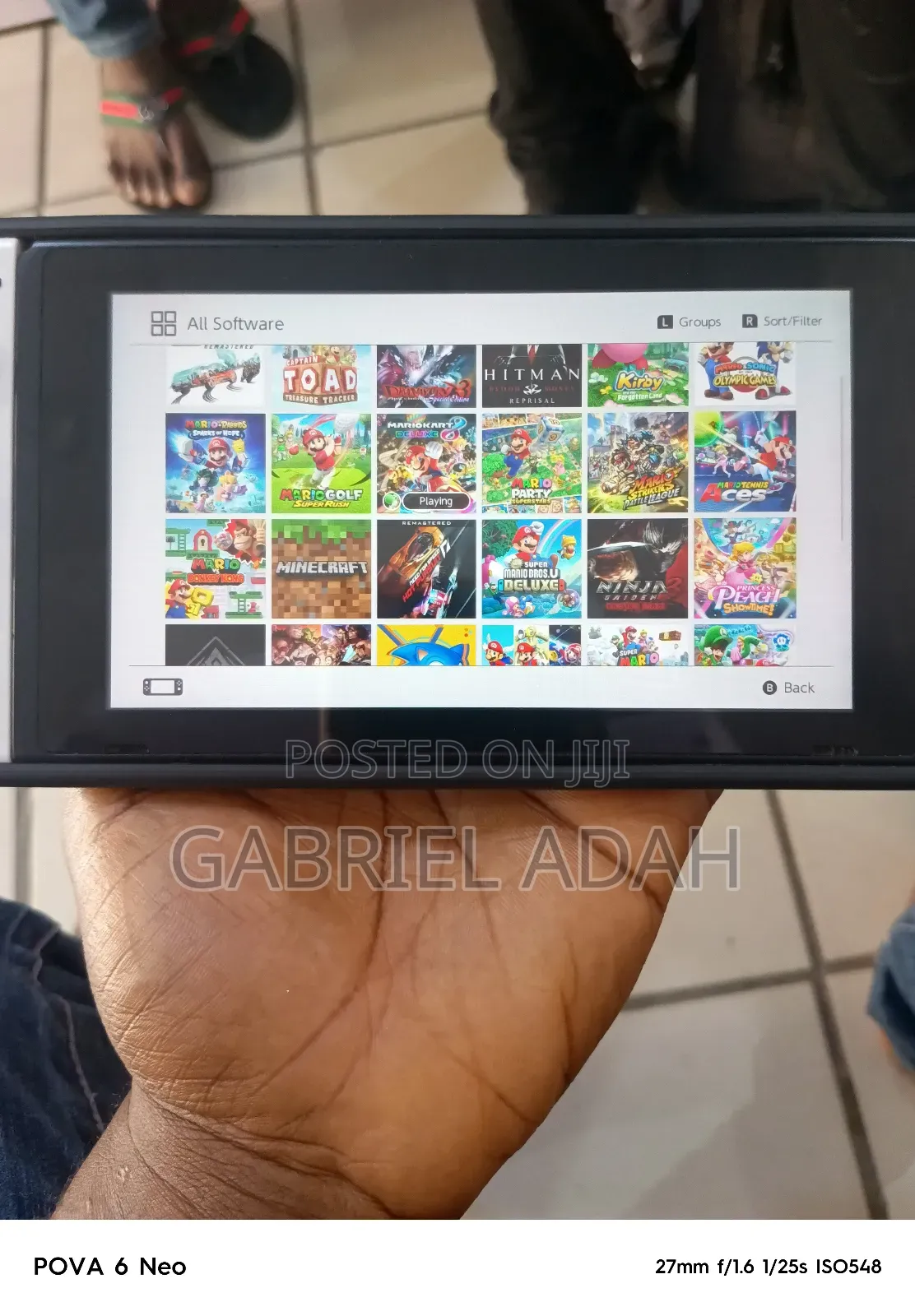 Hacked Nintendo Switch With 57games