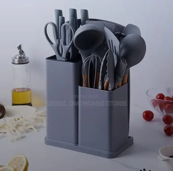 Silicone Spoon Set With Knife and Chopping Board