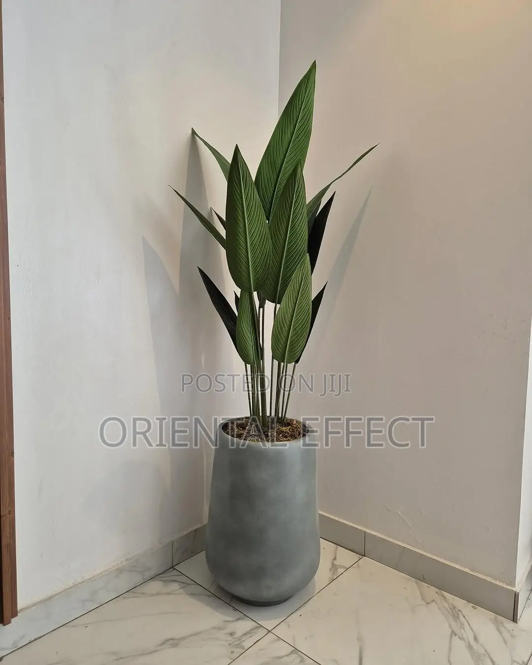 140cm Artificial Traveler Palm With Gray Honey Pot