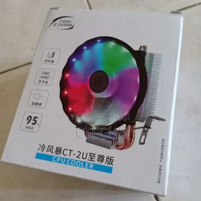Cpu Cooler 4 Heat Pipes 90mm 3 Pin Lga 1200 115x Cooling Fan