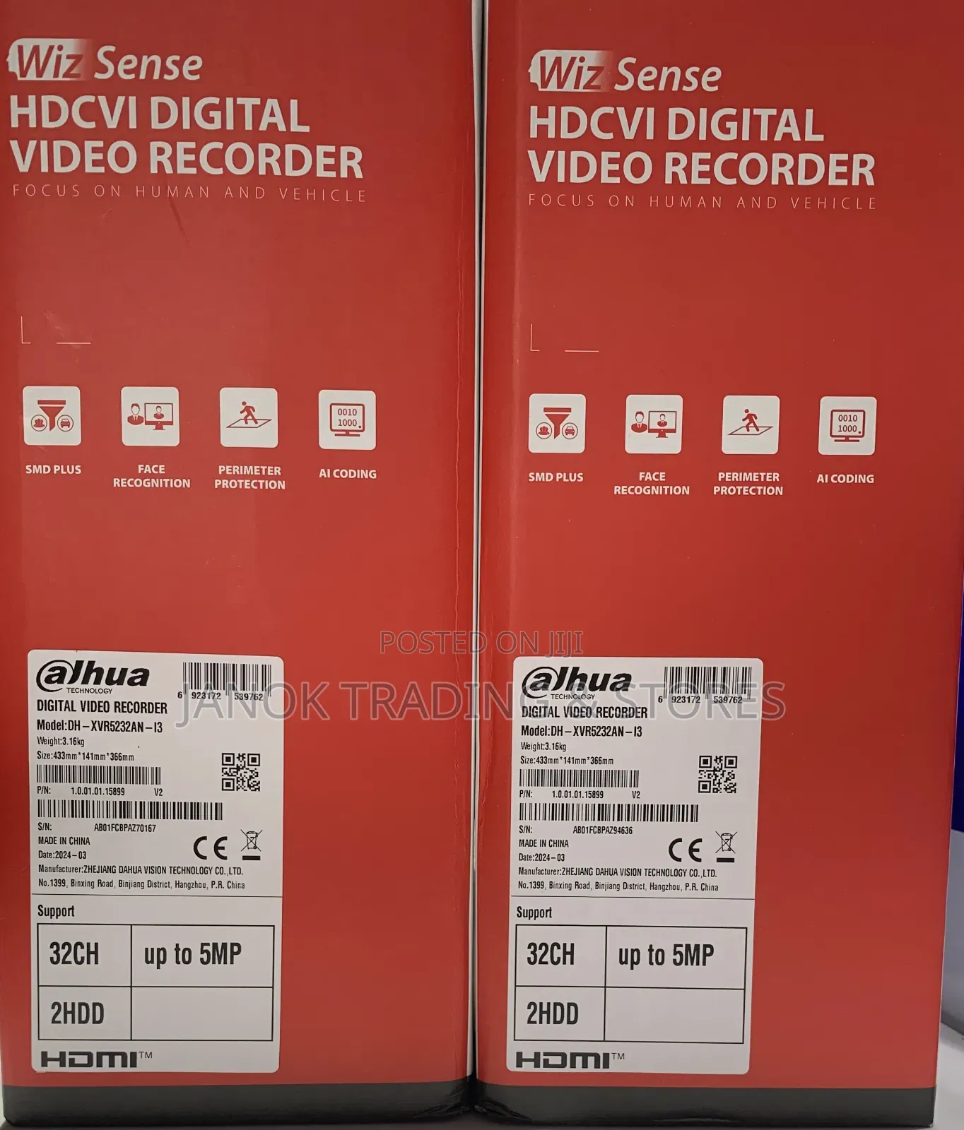 Dahua Wiz Sense Hdcvi Digital Video Recorder Dh-xvr5232an-i3