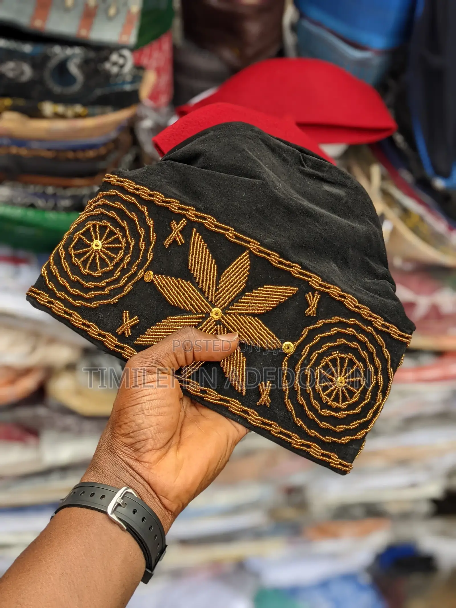 Beaded Kufi African Caps for Men