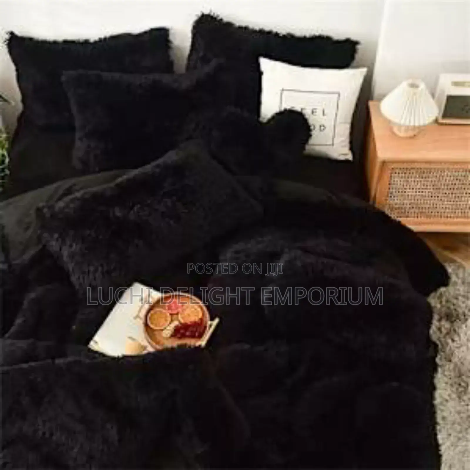 Bedding Collection Fur Duvet - Bedsheet and 4 Pillow Cases