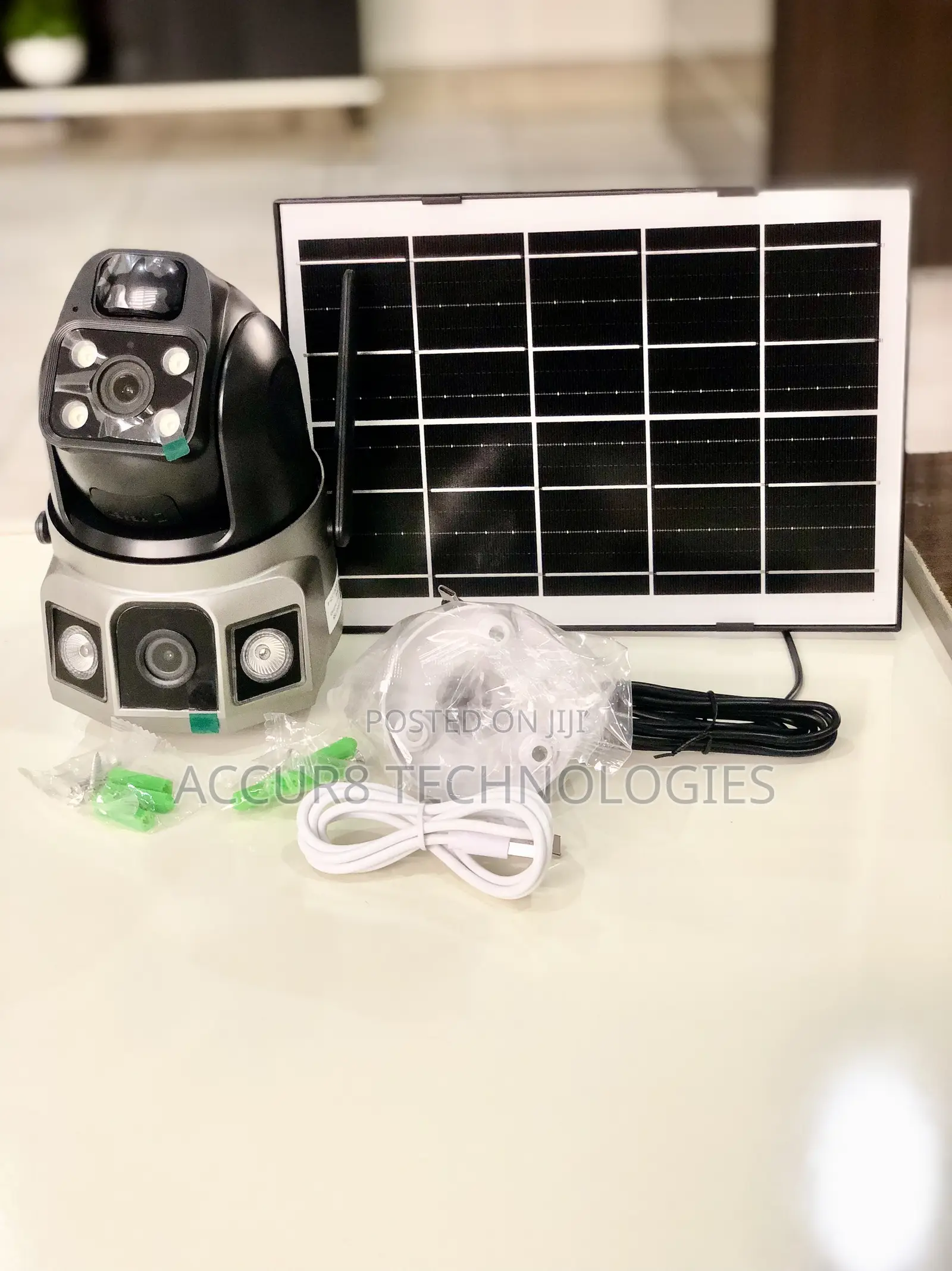 V380pro Solar Camera Three Screen Wi-Fi
