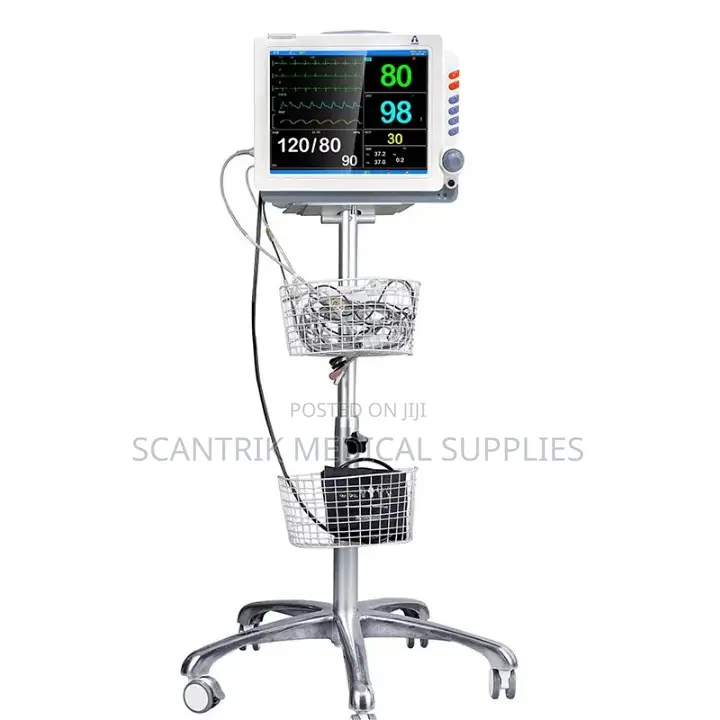 High Quality Adjustable Patient Monitor Trolley