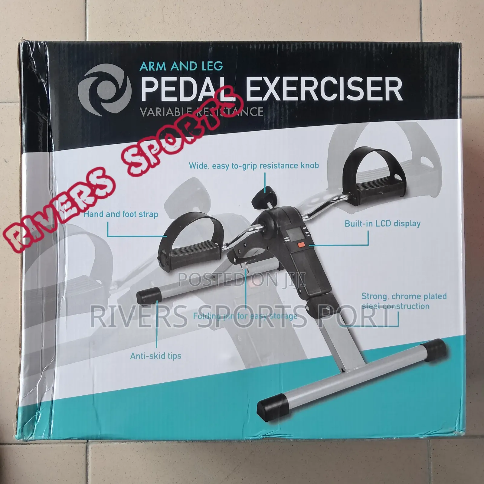 Mini Exercise Bike Arm and Leg Exerciser With LCD Monitor