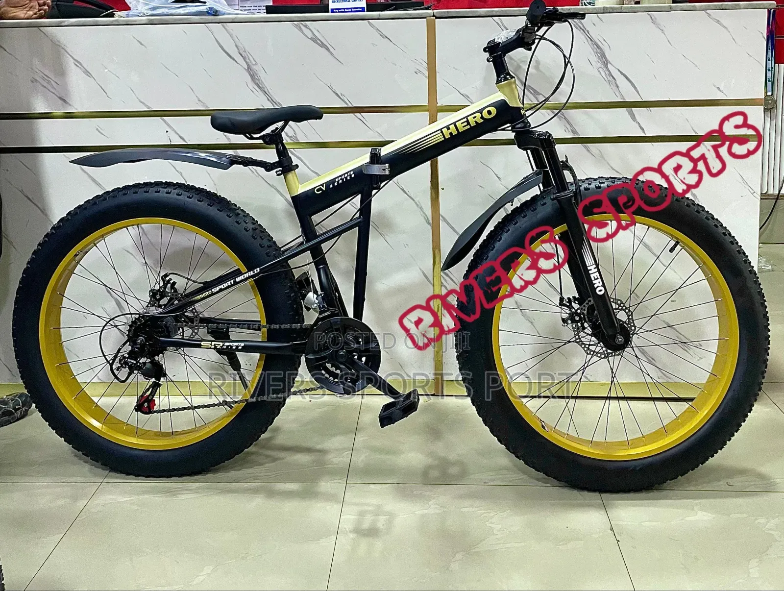 Hero 4matic Foldable 26" Wheel Bike Tyre Fat Tyre Bicycle