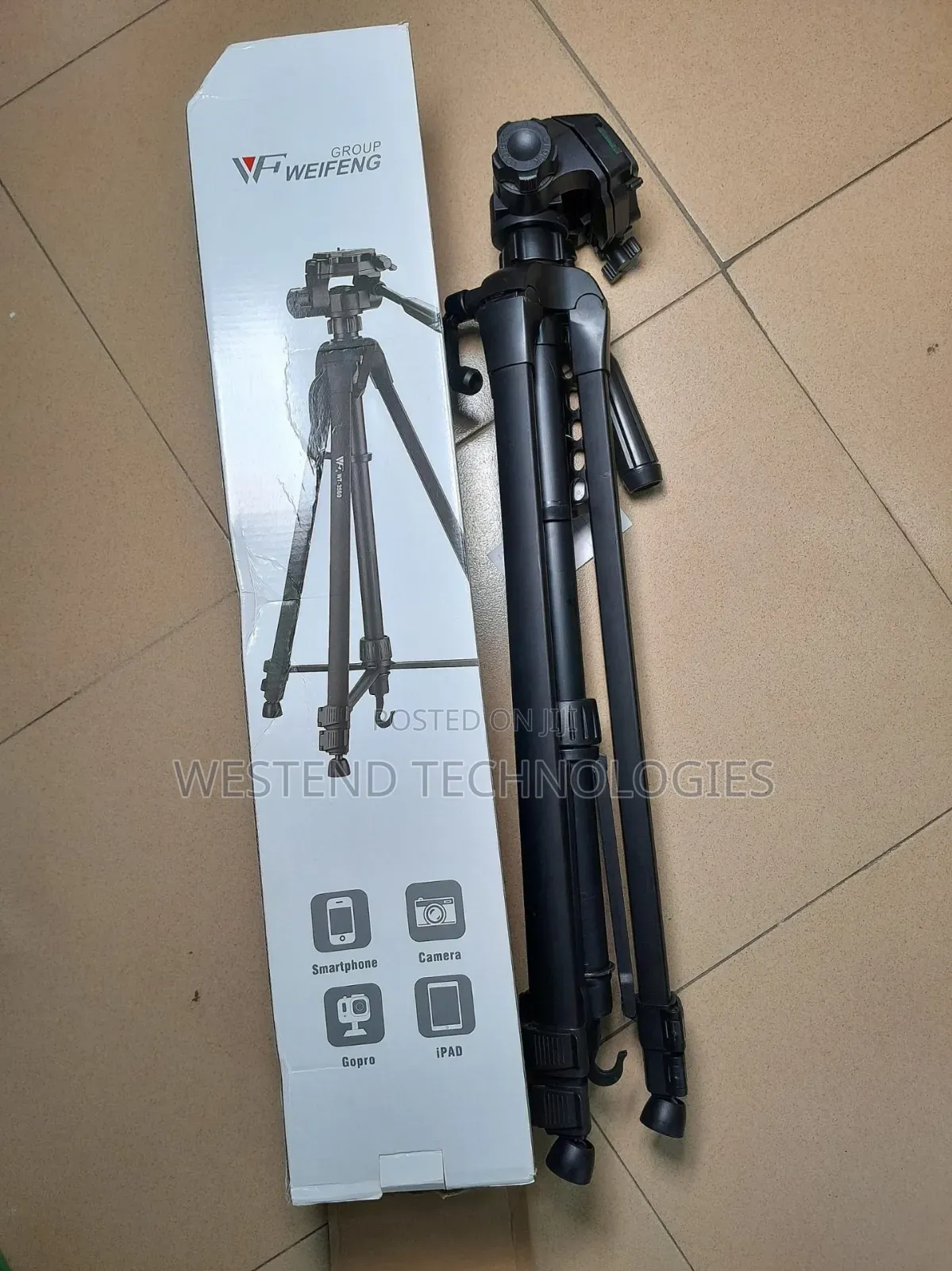 Weifeng 3560 Tripod Stand for Camera and Phones 6ft Height