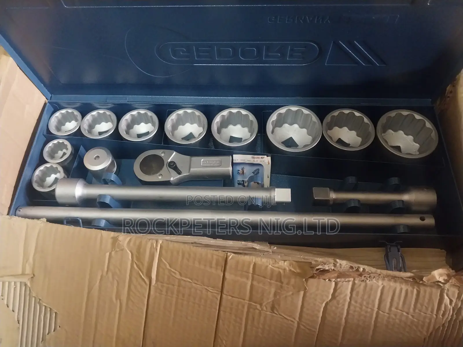 Gedore 6181600 15pc - D 21 Emu-10 - 1" Socket Set