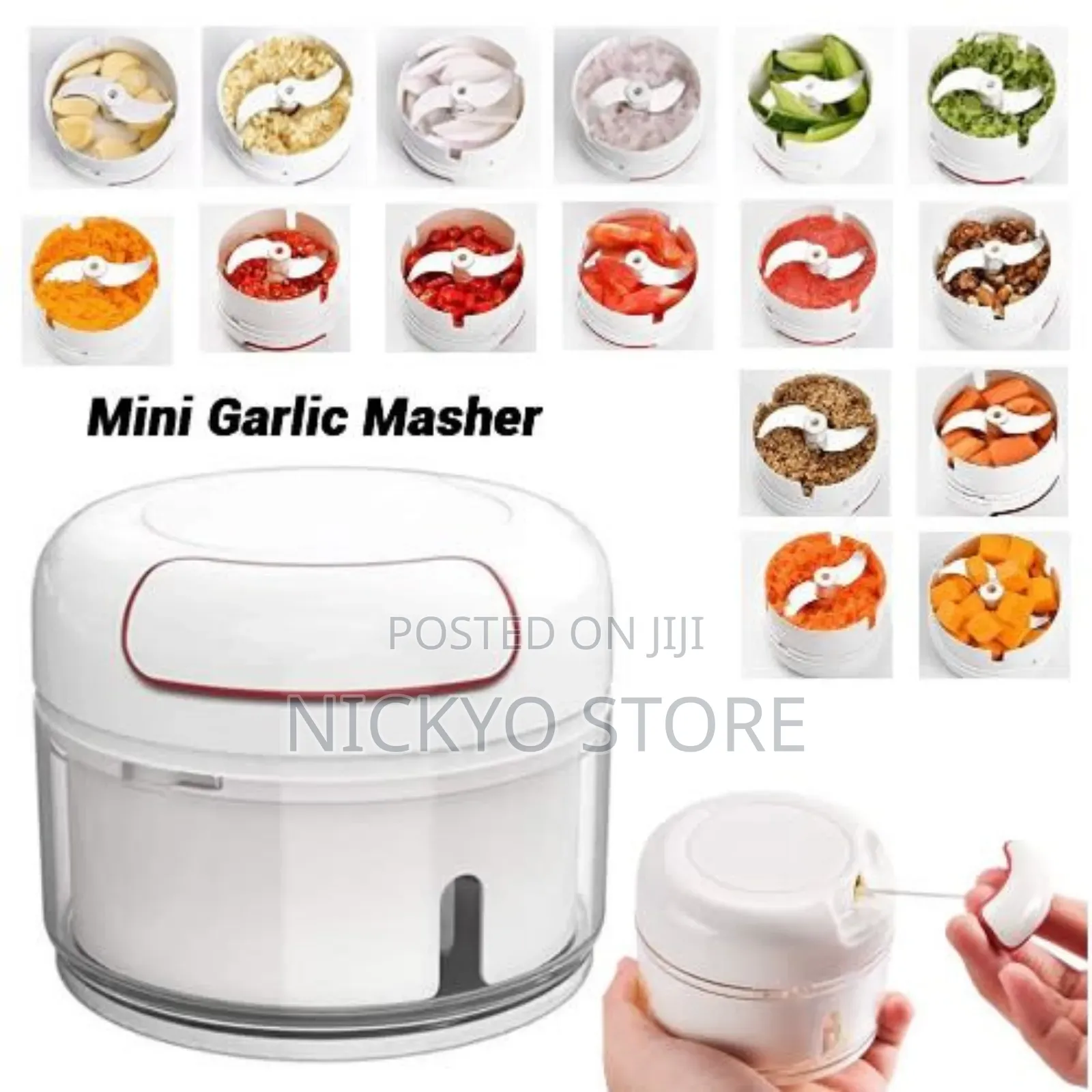 Manual Food Chopper - Mini Hand Pull Food Processor