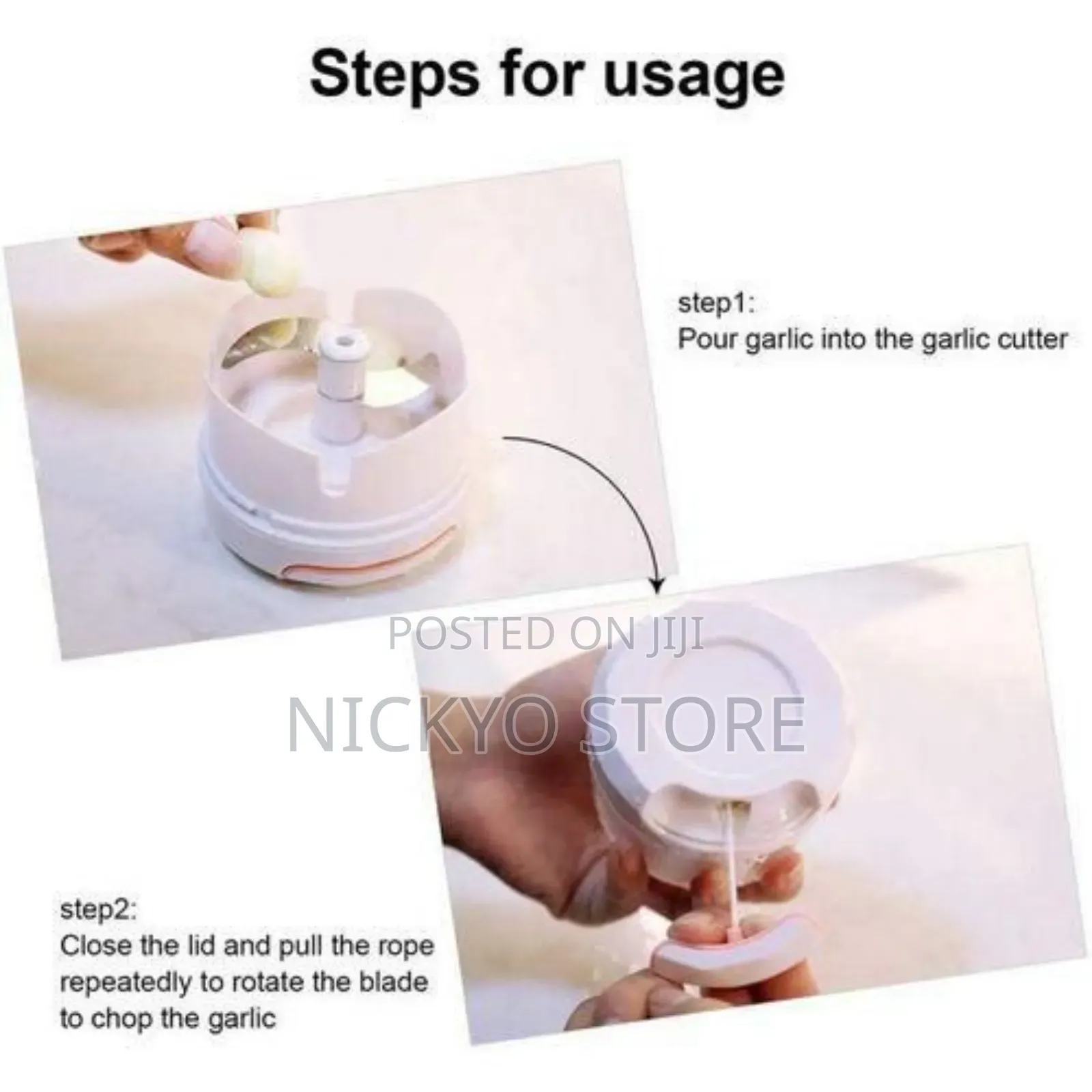 Manual Food Chopper - Mini Hand Pull Food Processor