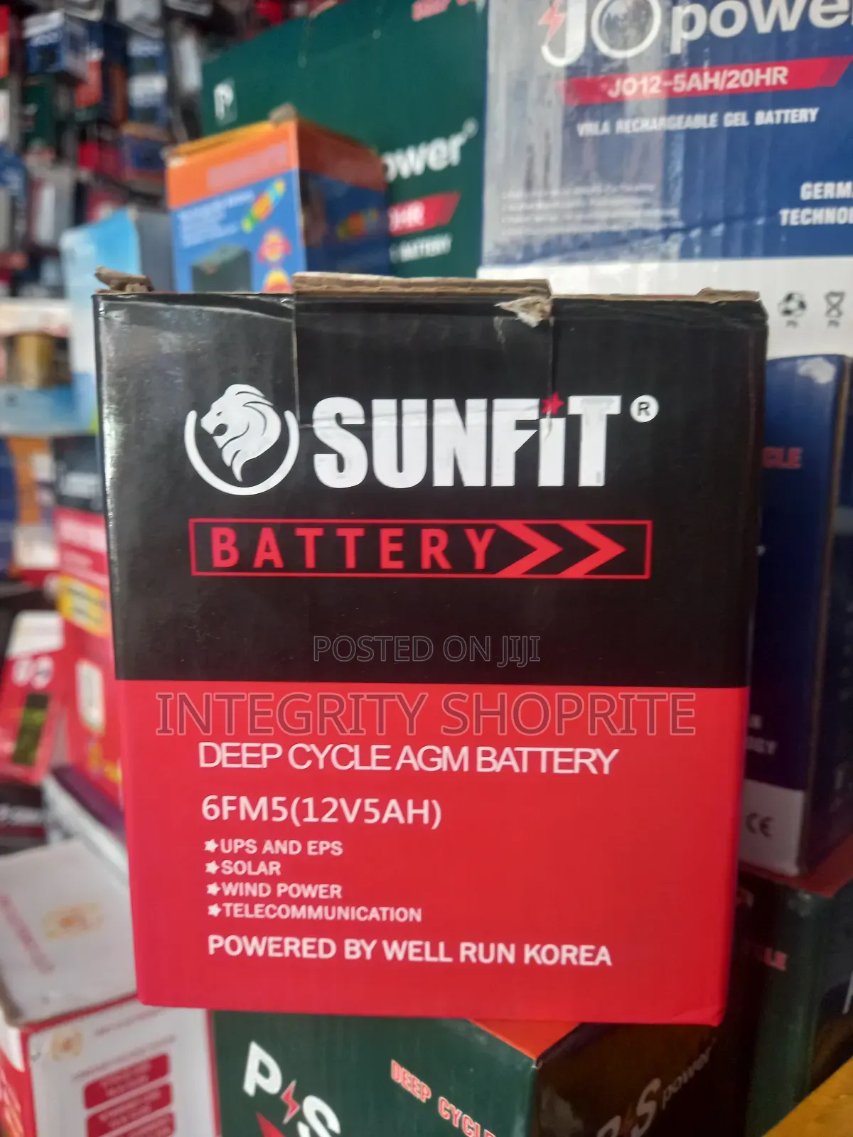 Sunfit Battery Deep Cycle Battery 6fm5(12v5ah)