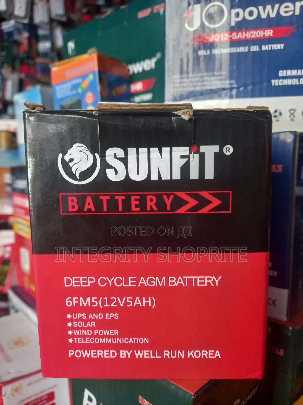 Sunfit Battery Deep Cycle Battery 6fm5(12v5ah)