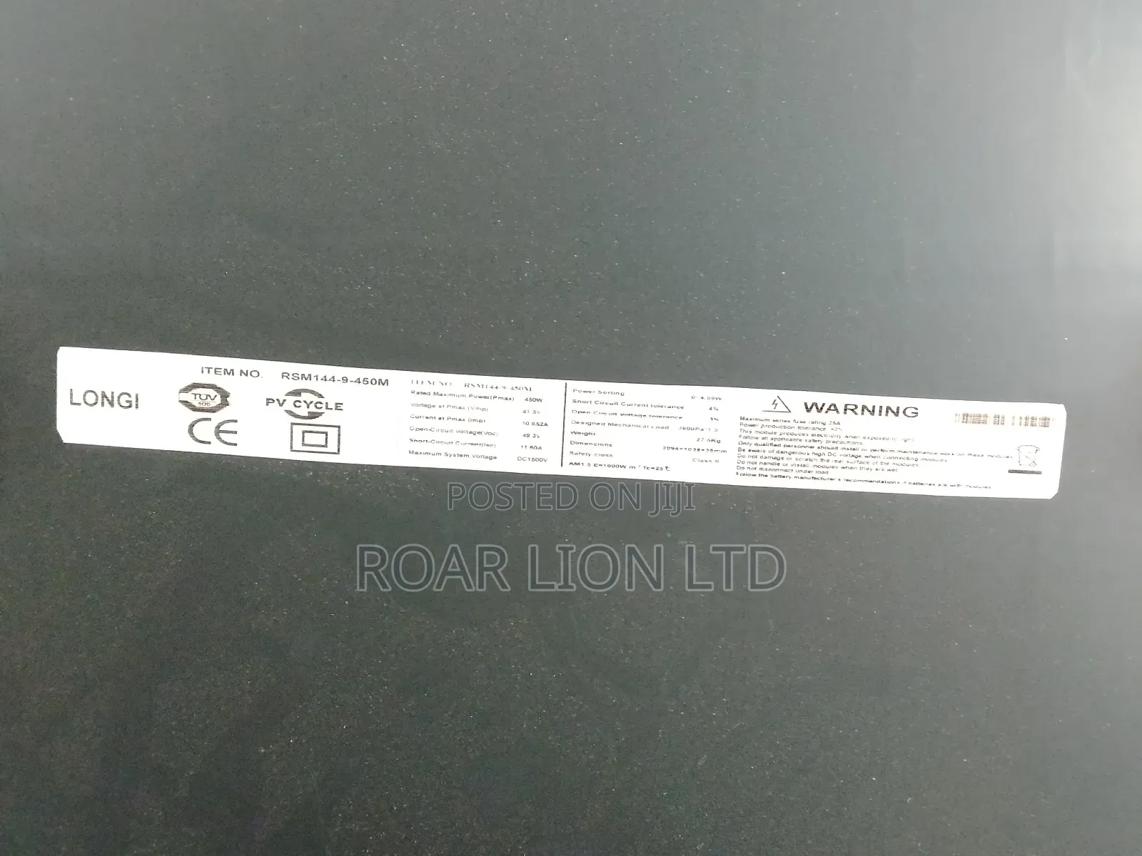 450w Longi Solar Panel 120cells