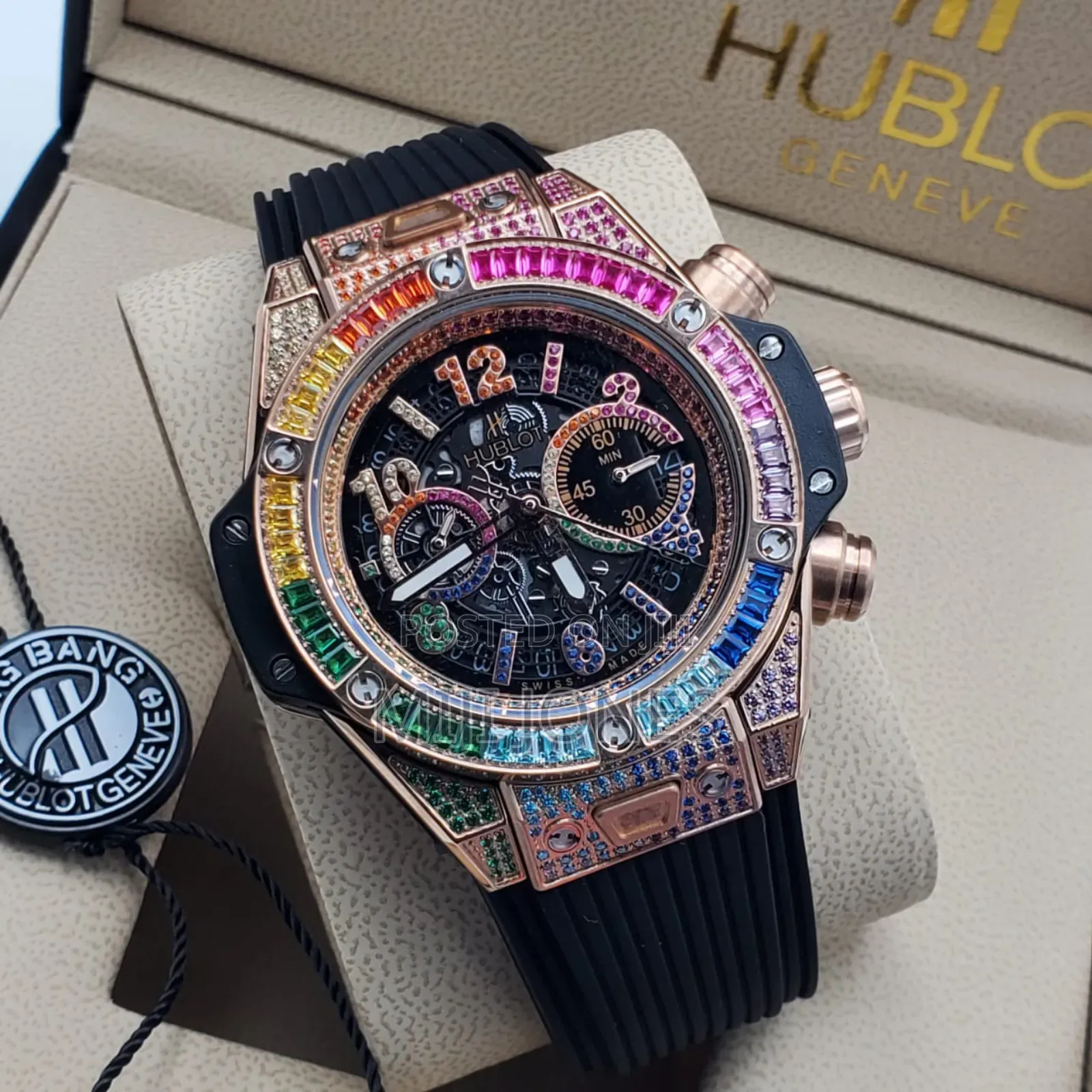Hublot Big Bang Rainbow Bezel Timepiece