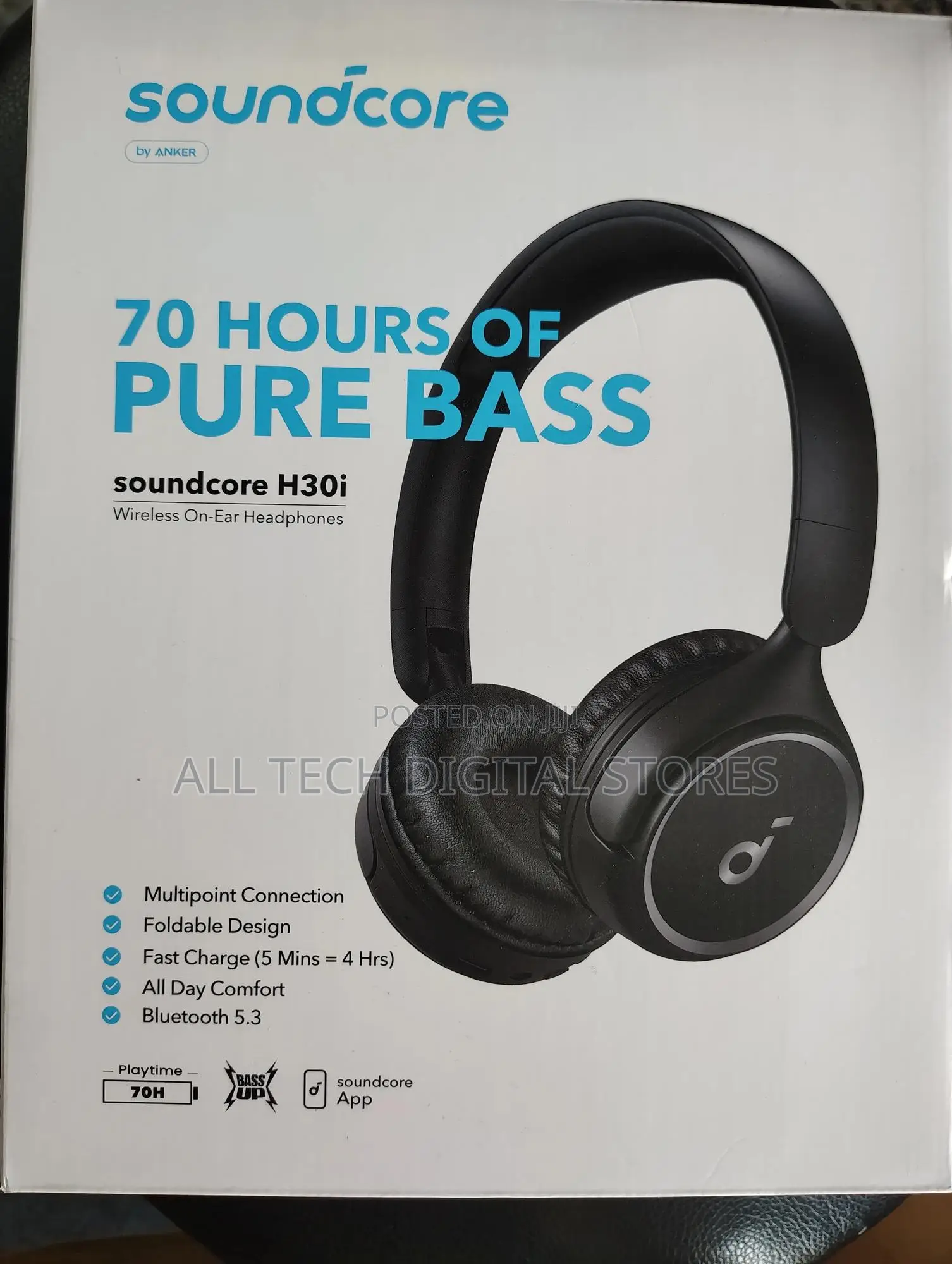 Anker Soundcore H30i Wireless on-Ear Headphones