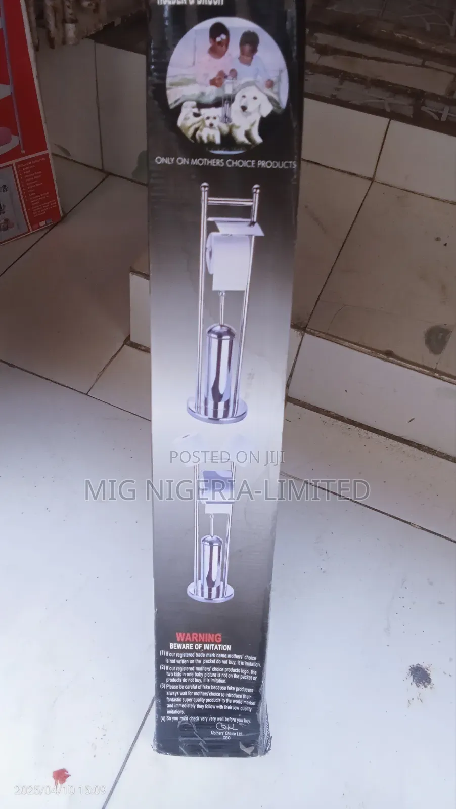All in One Free Stand Toilet Brush,Stand Tissue Holder,Brush