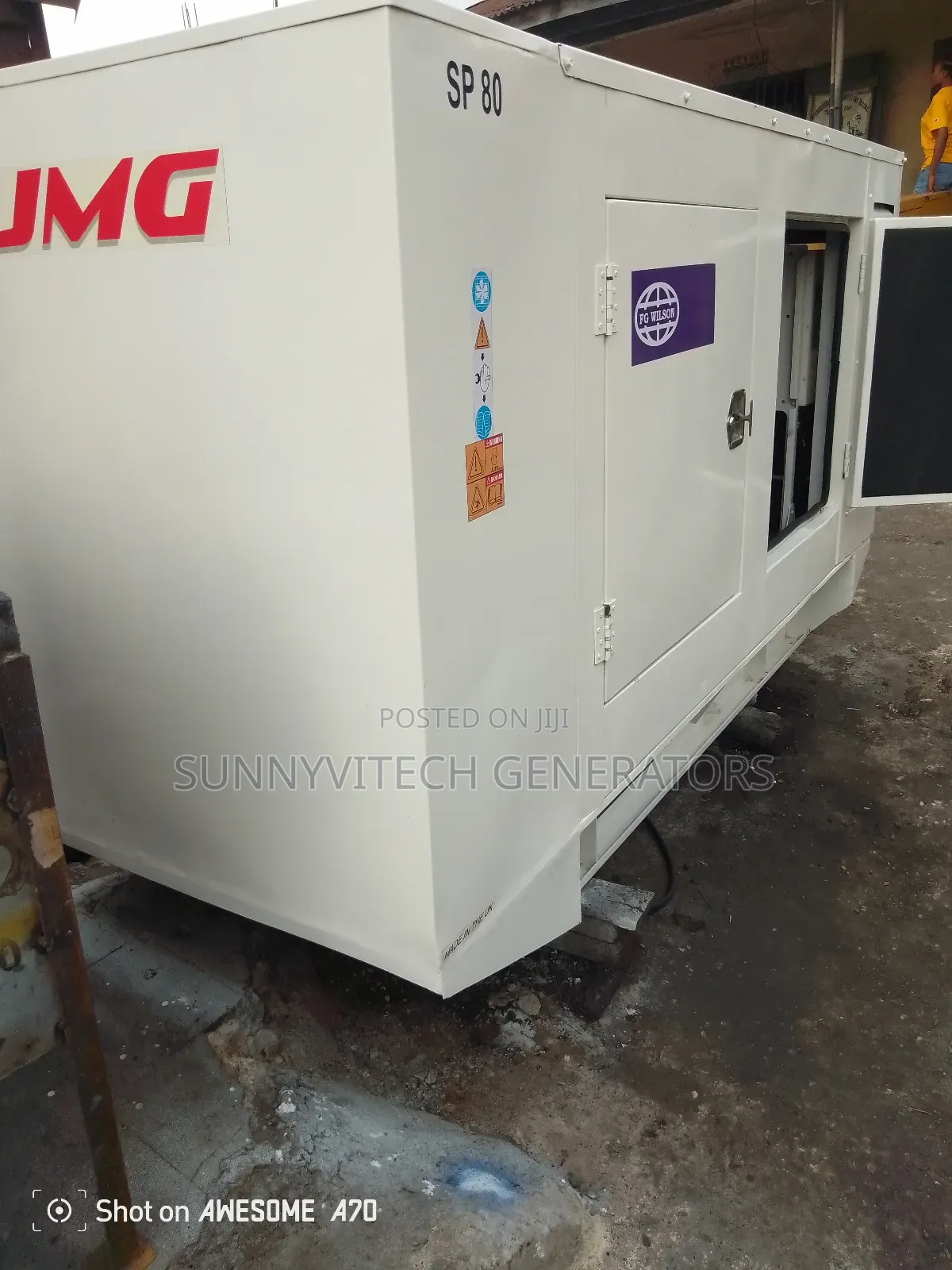 80kva Perkins Generator Fg Wilson Super Silence Almost New