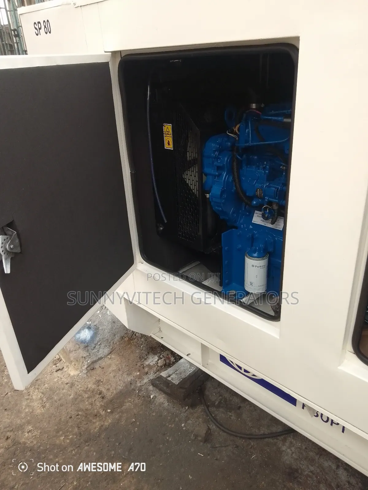 80kva Perkins Generator Fg Wilson Super Silence Almost New