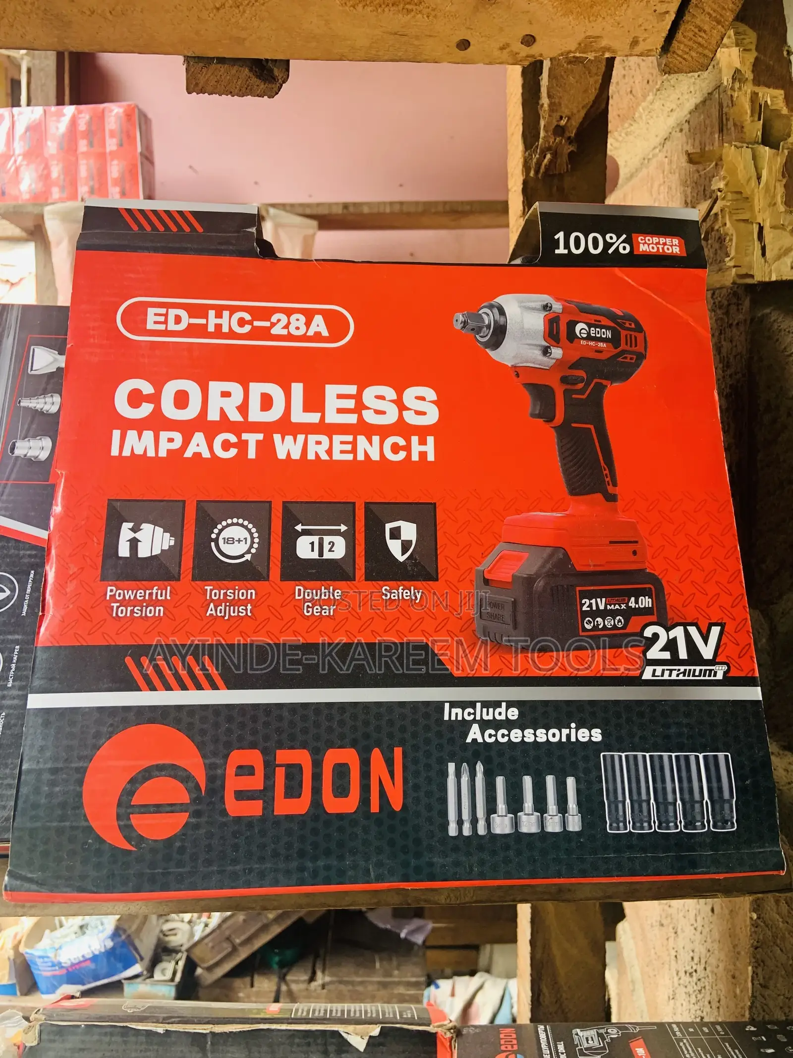 Cordless Impact Wrench Machine 21v