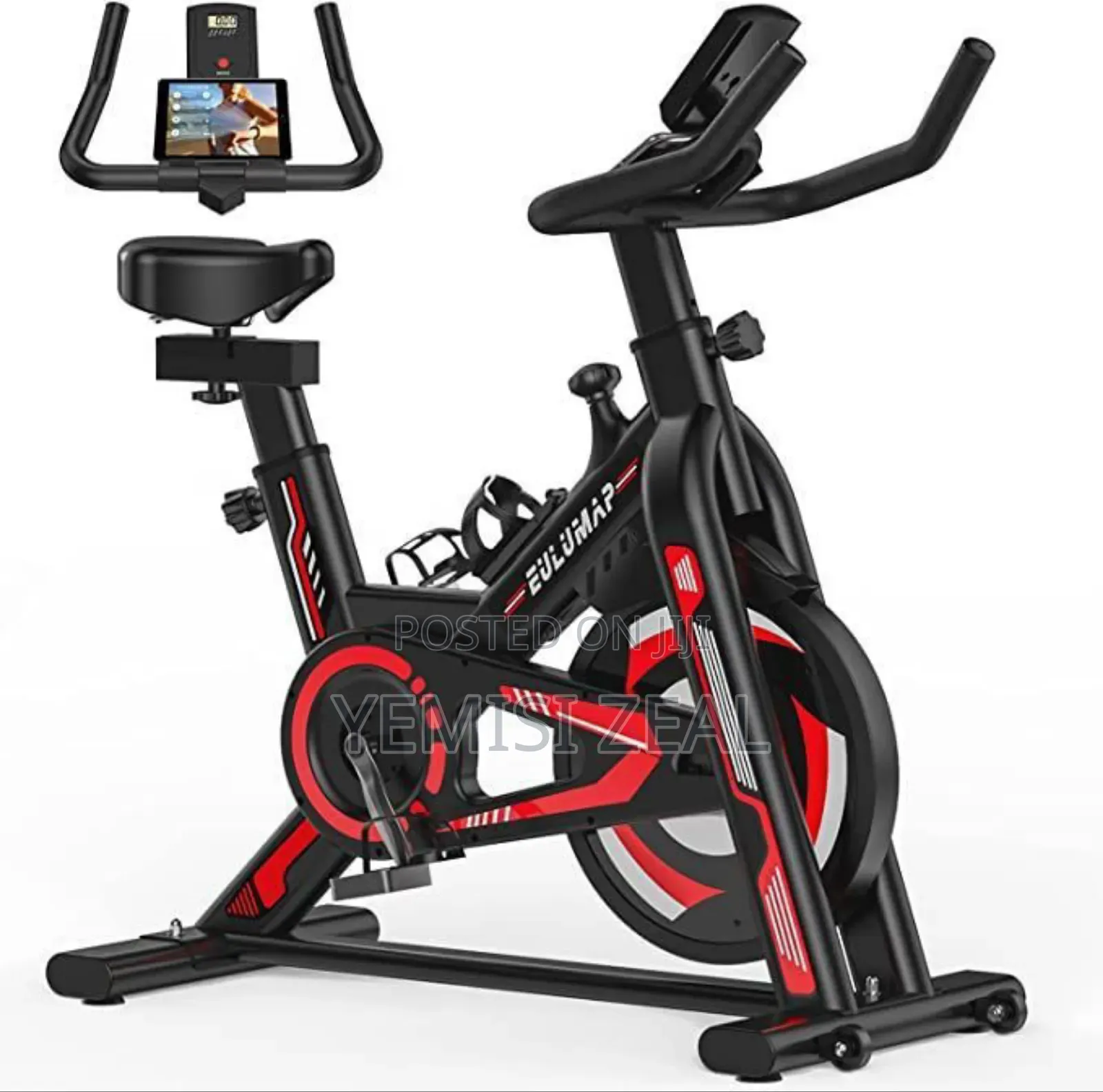 Exercise Spinning Bike With Bottle Holder With 120kg Weight
