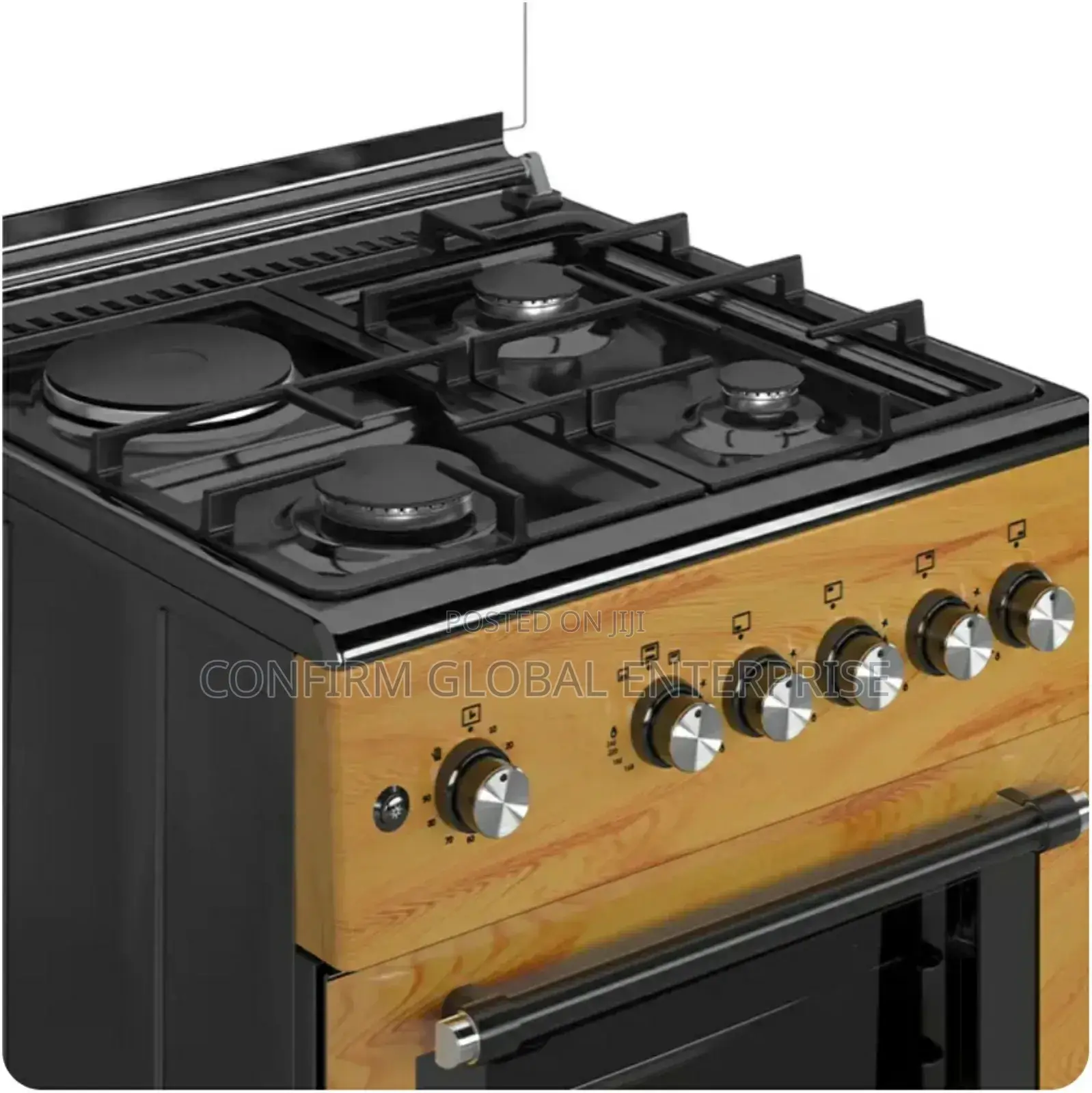 Maxi Gas Cooker 60x60 Cm (3+1) Burners Igl Wood (Tr)