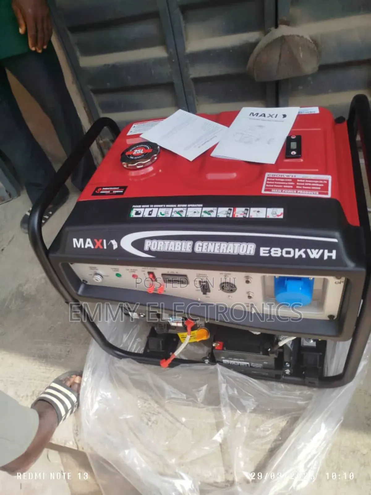 Maxi 10kva Petrol Generator Model E80kwh 100% Copper Coil
