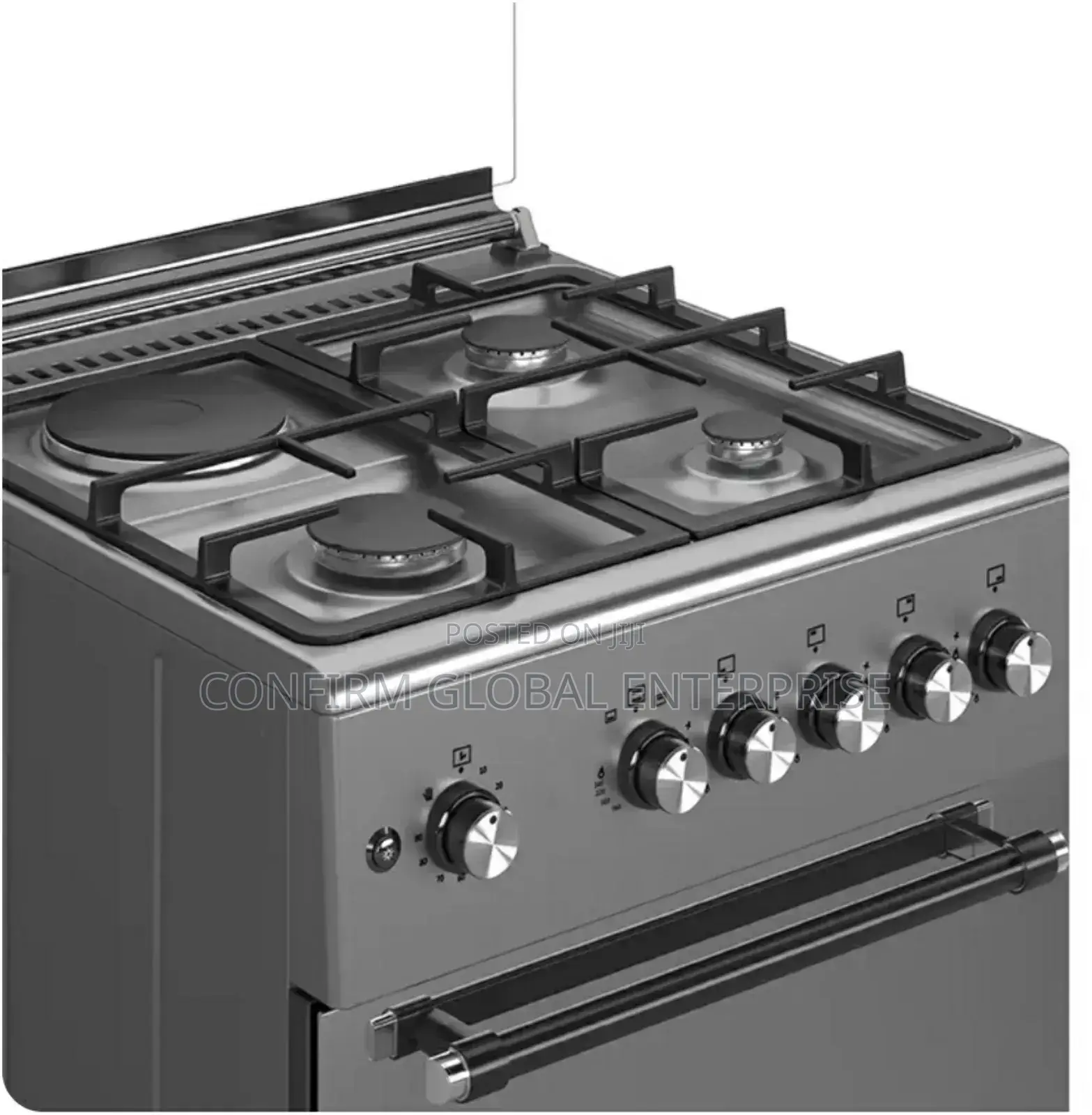 Maxi Gas Cooker 60x60 Cm (3+1) Burners Igl Inox (Tr)