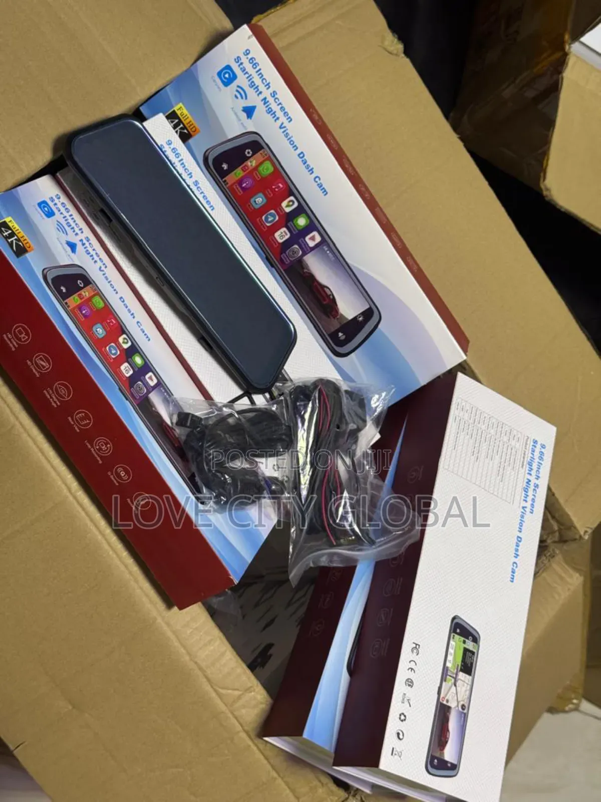 10" Car Dvr Carplay Wifi Gps Dual Len Touchscreen Dashcam.