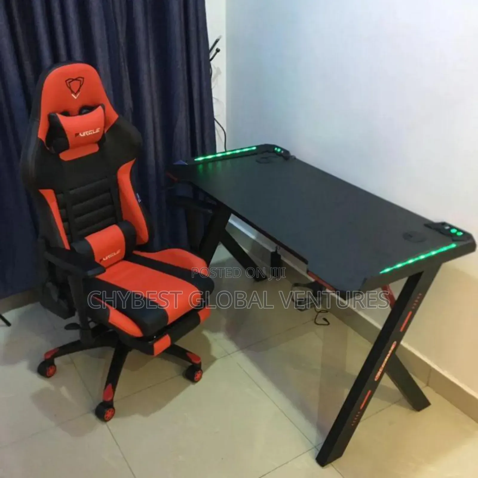 Non Adjustable Table and Gaming Chair