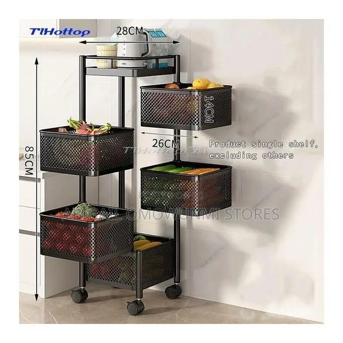 5 Layers Rotating Fruit Storage Basket