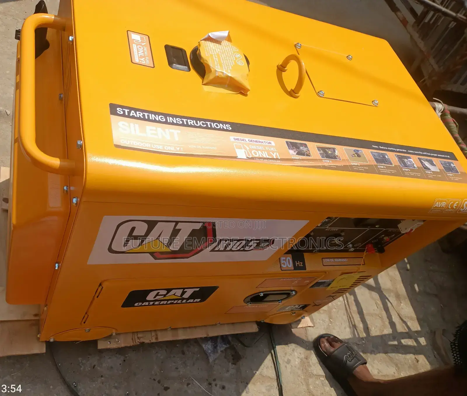 Original 10.0kva Cat Diseal Gen Soundproof % Copper Coil