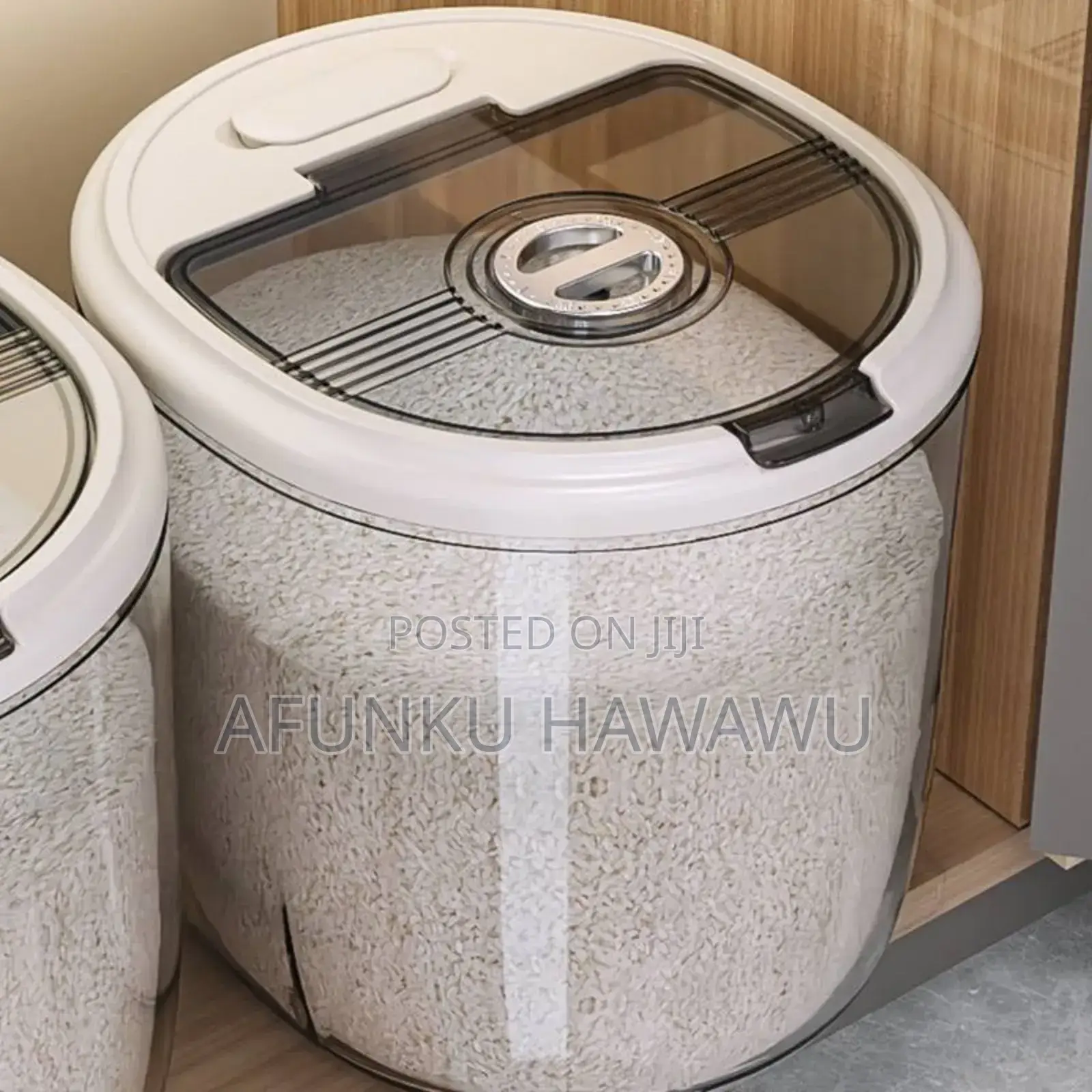 20kg Thick Acrylic Transparent Rice Container