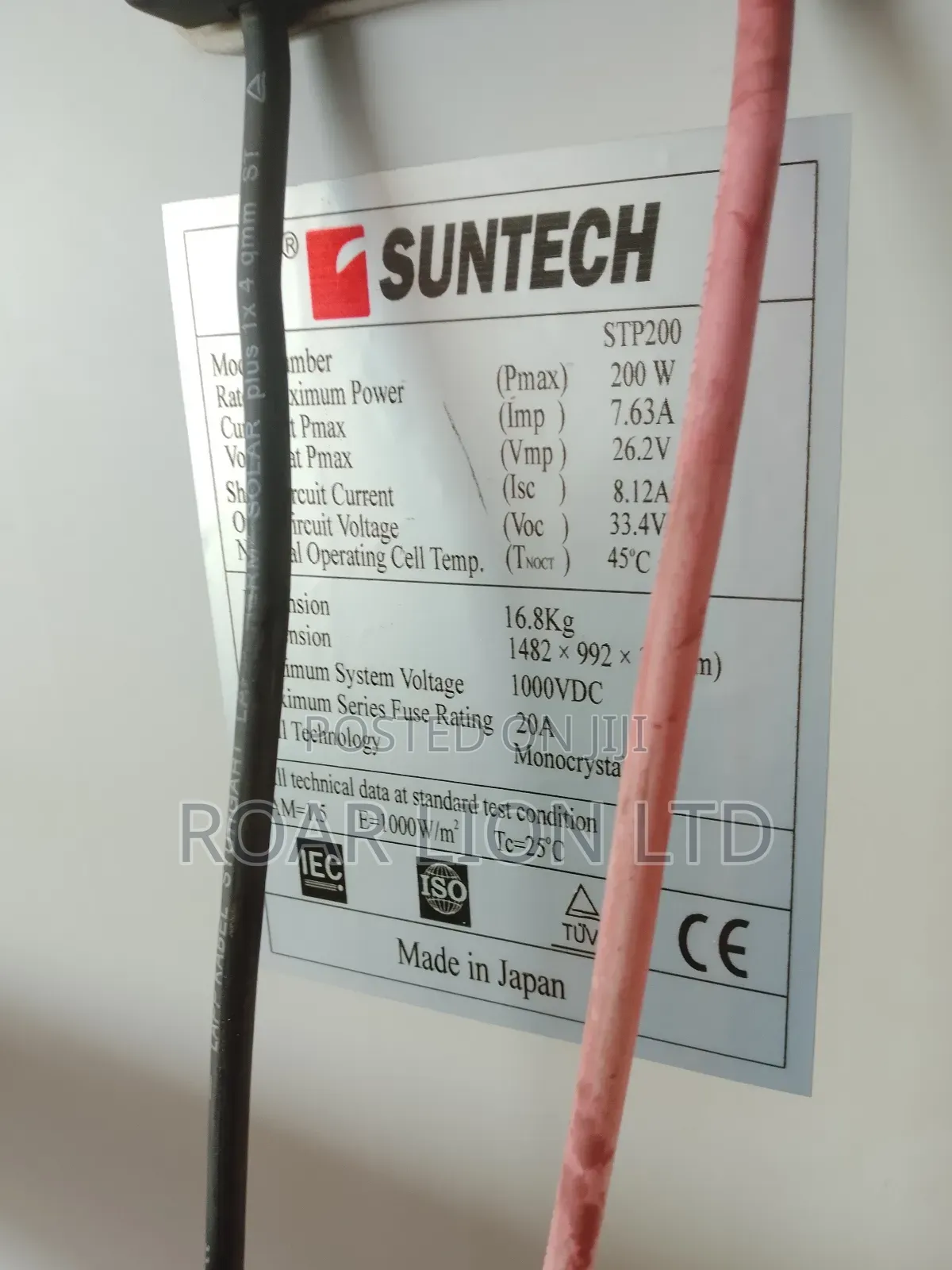 200w Suntech Solar Panels 72cells