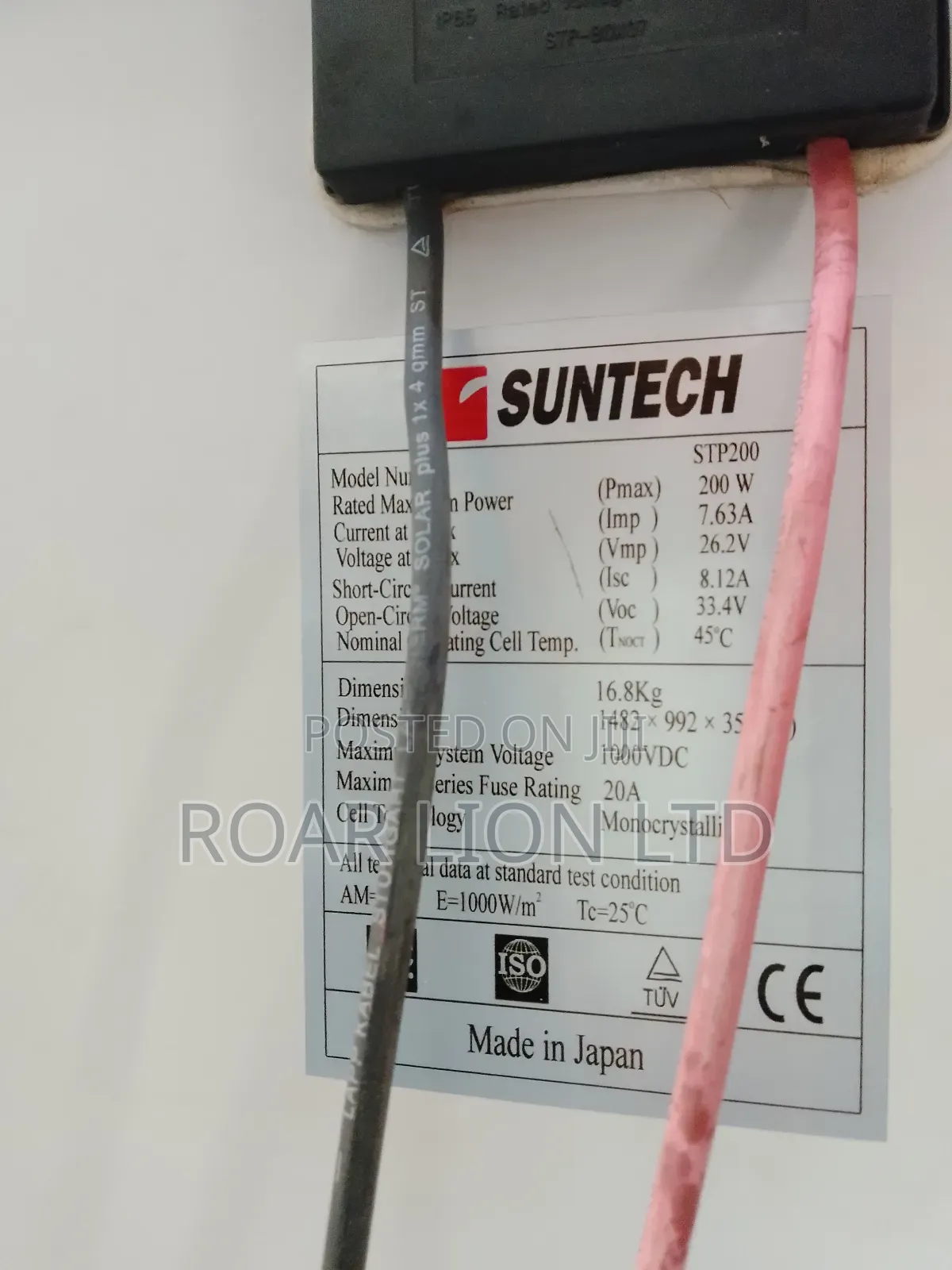 200w Suntech Solar Panels 72cells