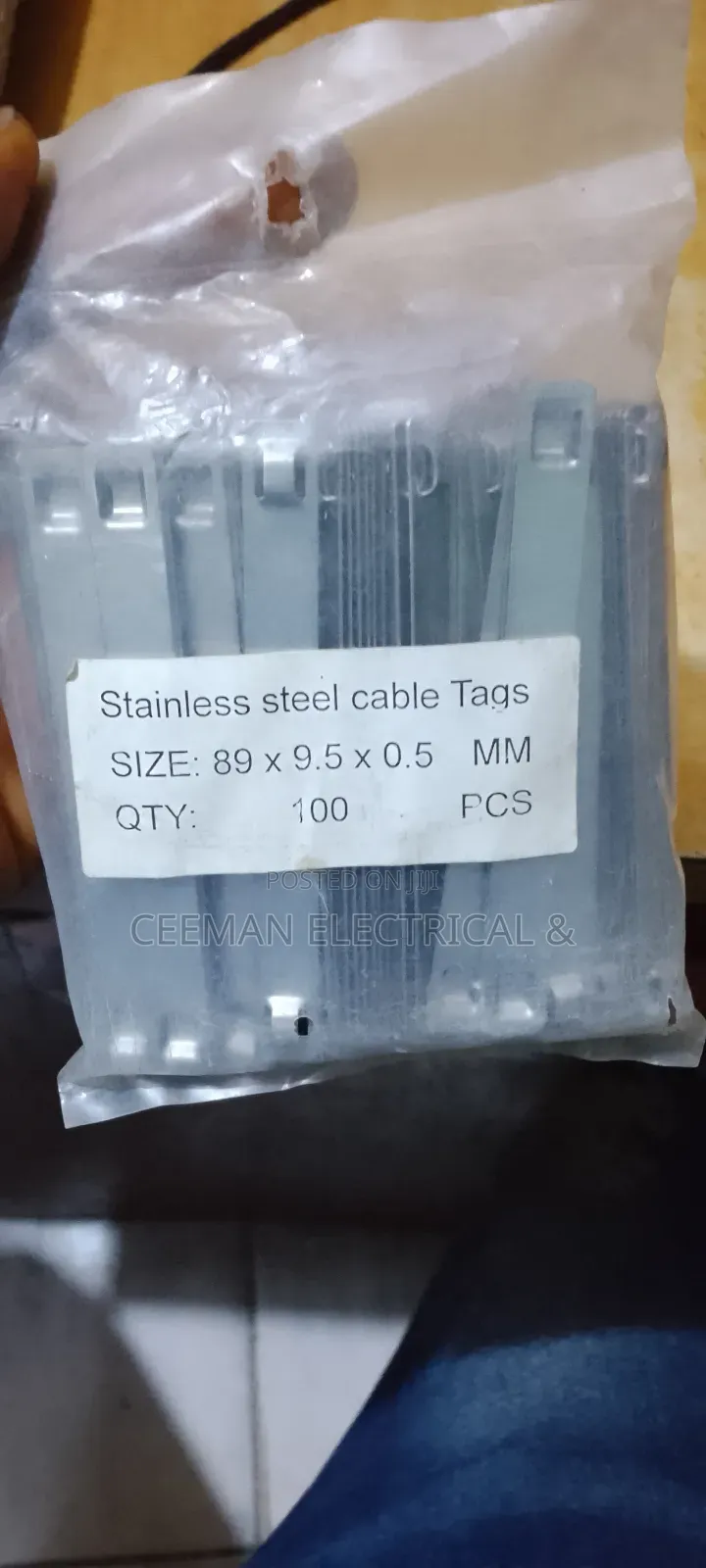 Stainless Steel Cable Tag
