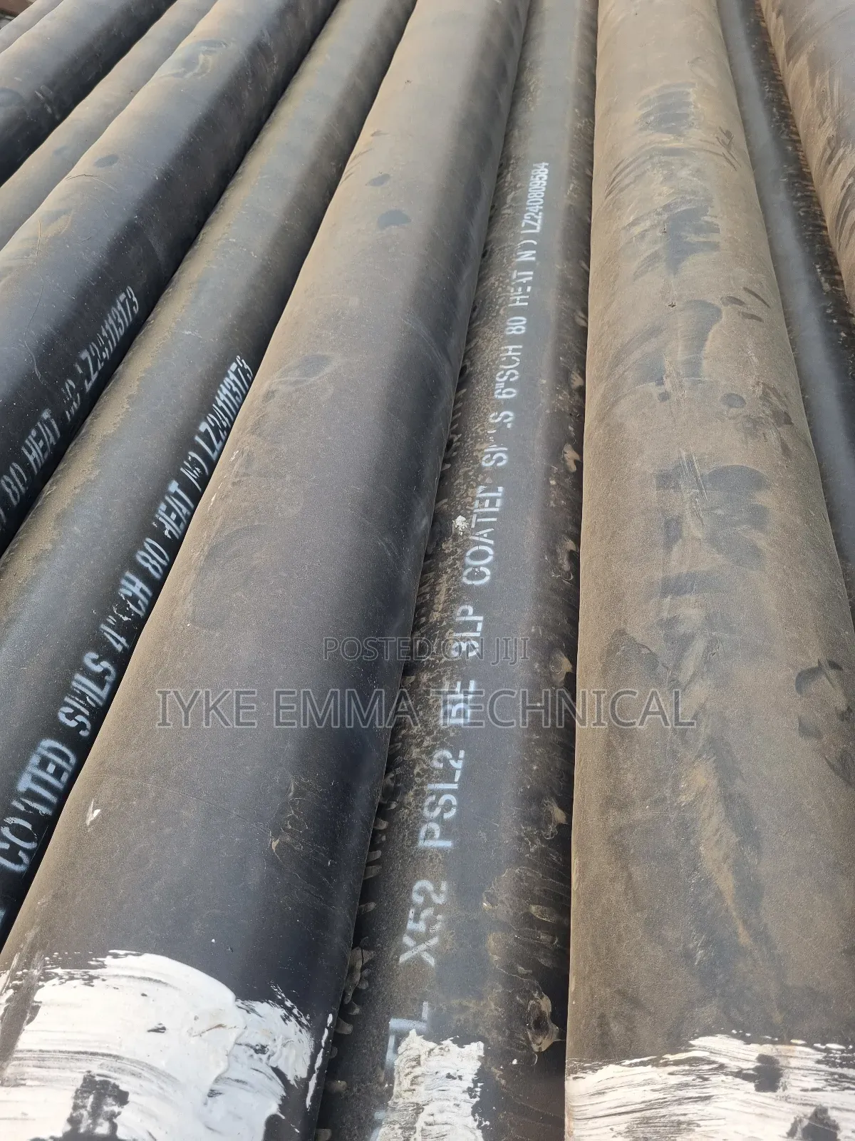 Seamless Carbon Steel Pipe Coated 6" SCH 80
