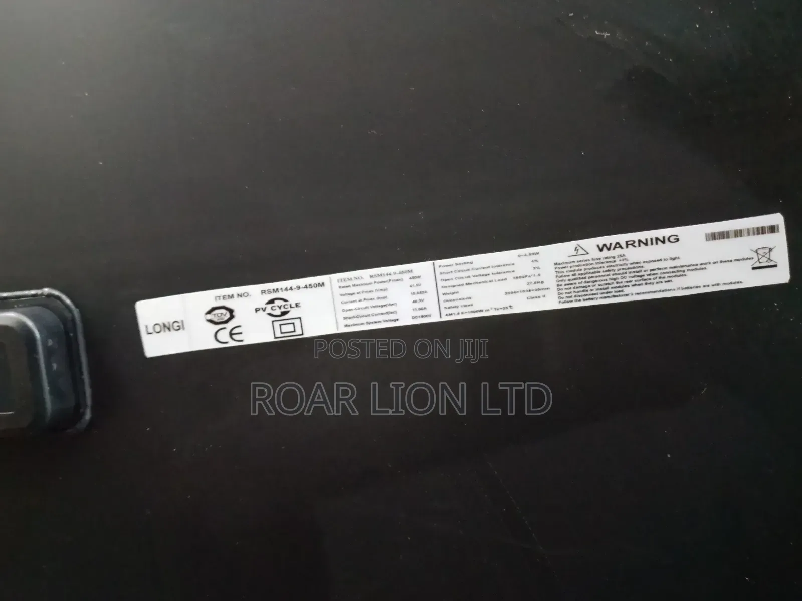450w Longi Solar Panels 120cells