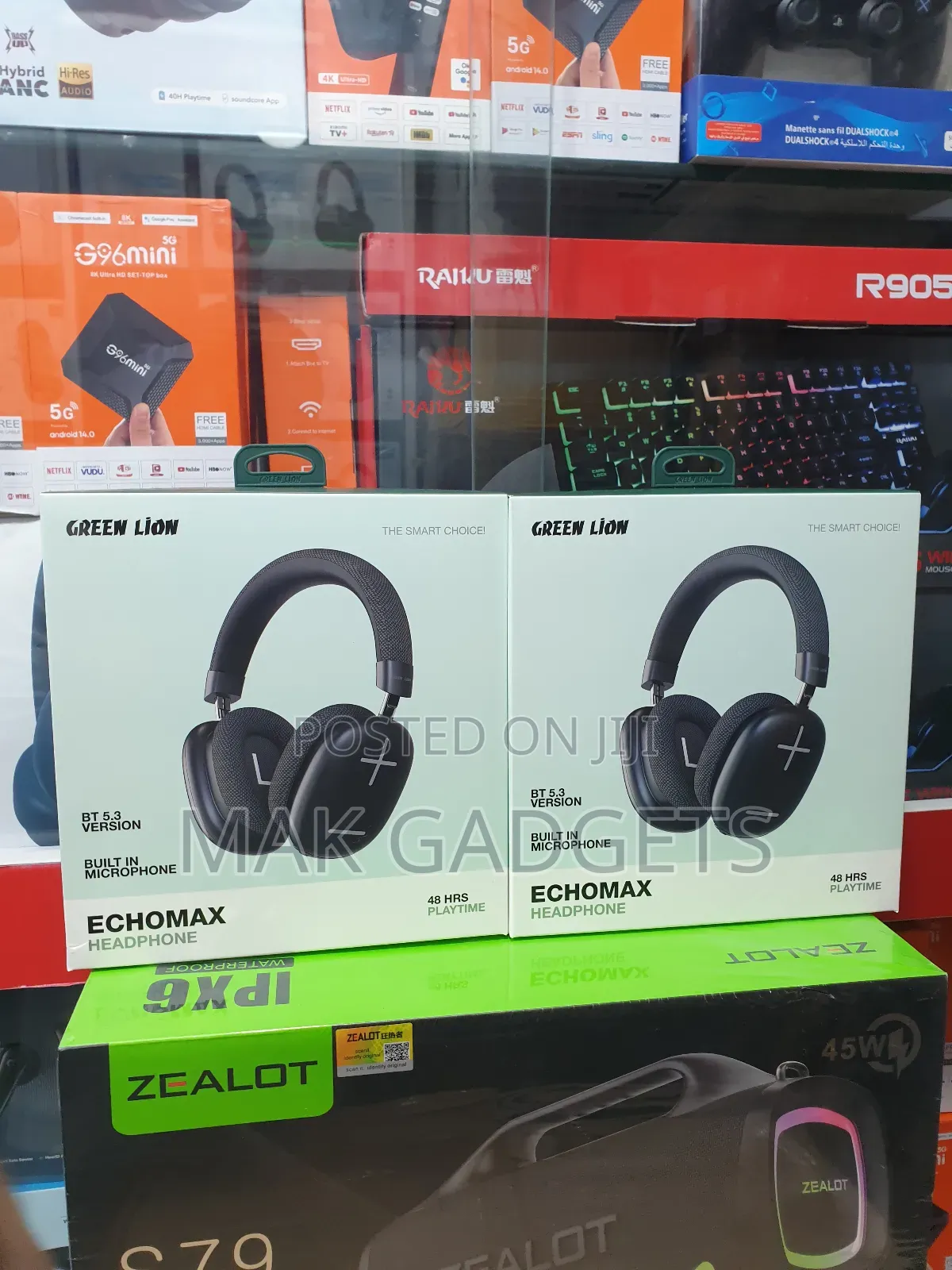 Green Lion Echo Max Headphone - Black