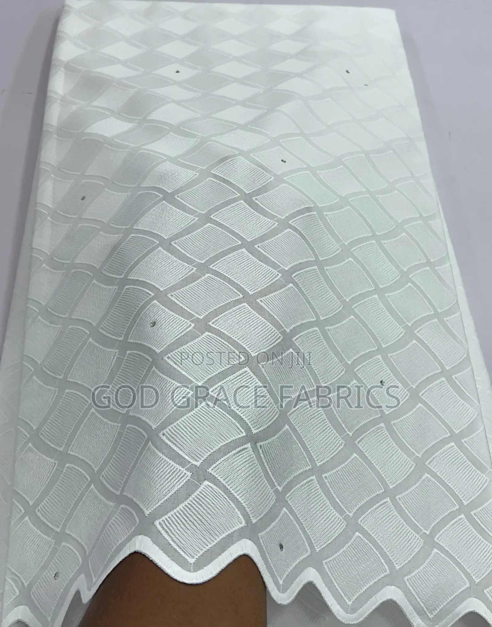 Original Swiss Cotton White Lace