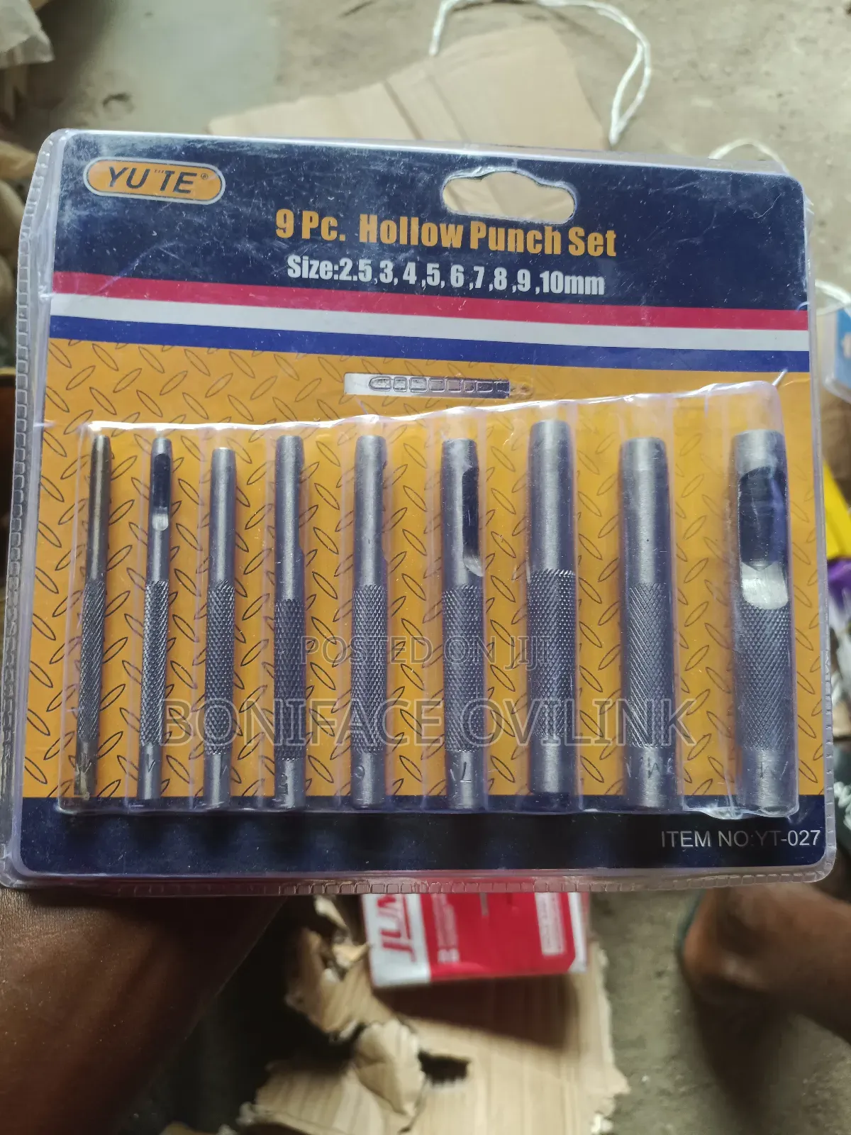 Hollow Punch Set ( 2.5mm To 10mm )