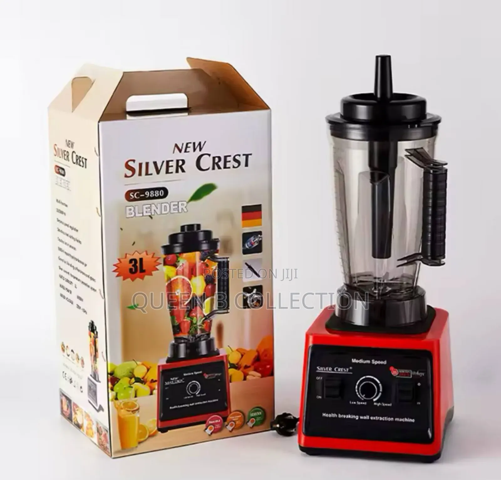 9,500 Watts Silver Crest Blender With Two Cups.