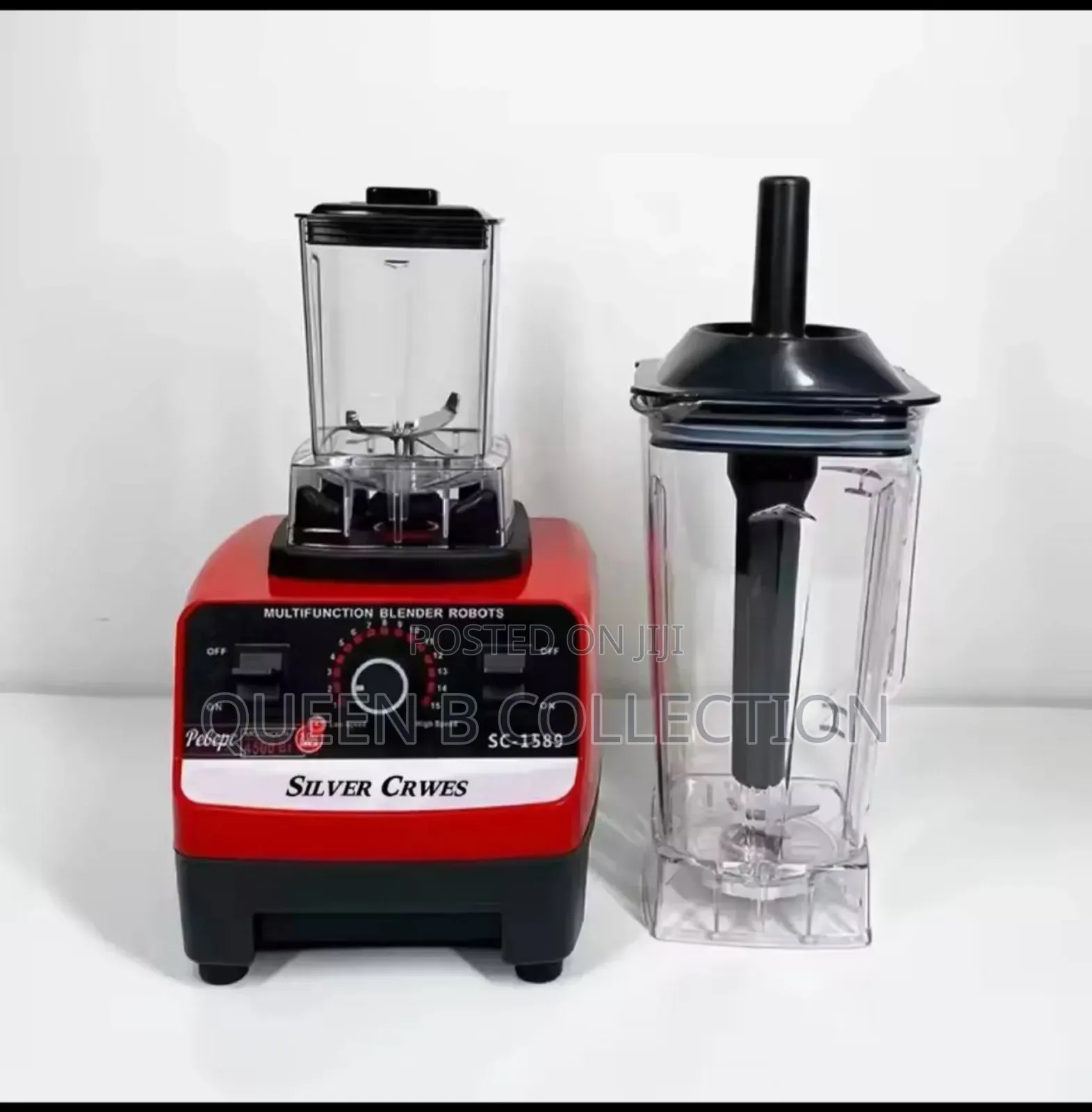 9,500 Watts Silver Crest Blender With Two Cups.