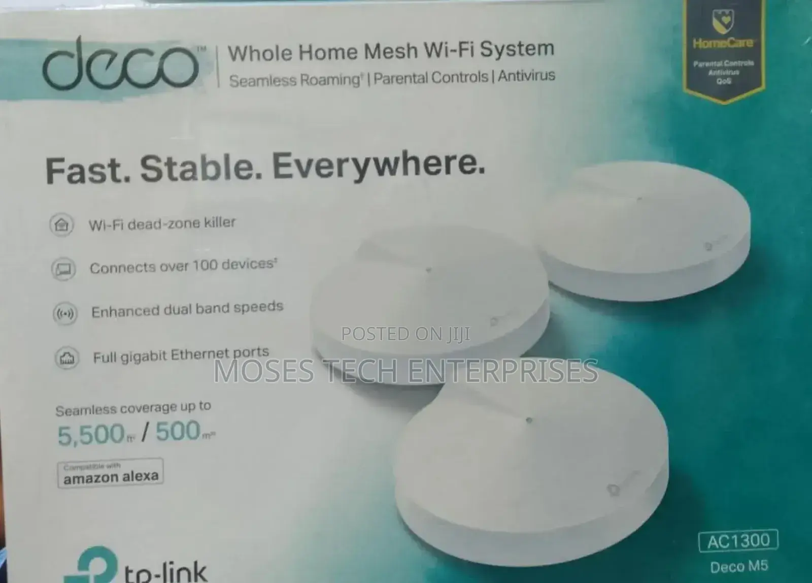 Tp-Link Deco M5 Whole Home Mesh Wifi System Ac1300