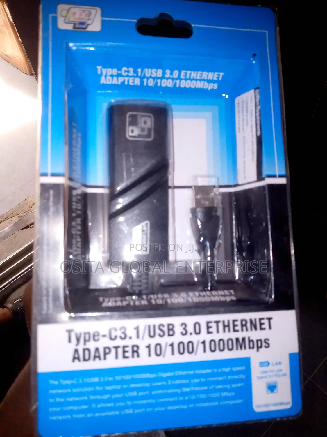Usb 3.0 To Ethernet Adapter Cable Gigabit Rj45 Lan Converter
