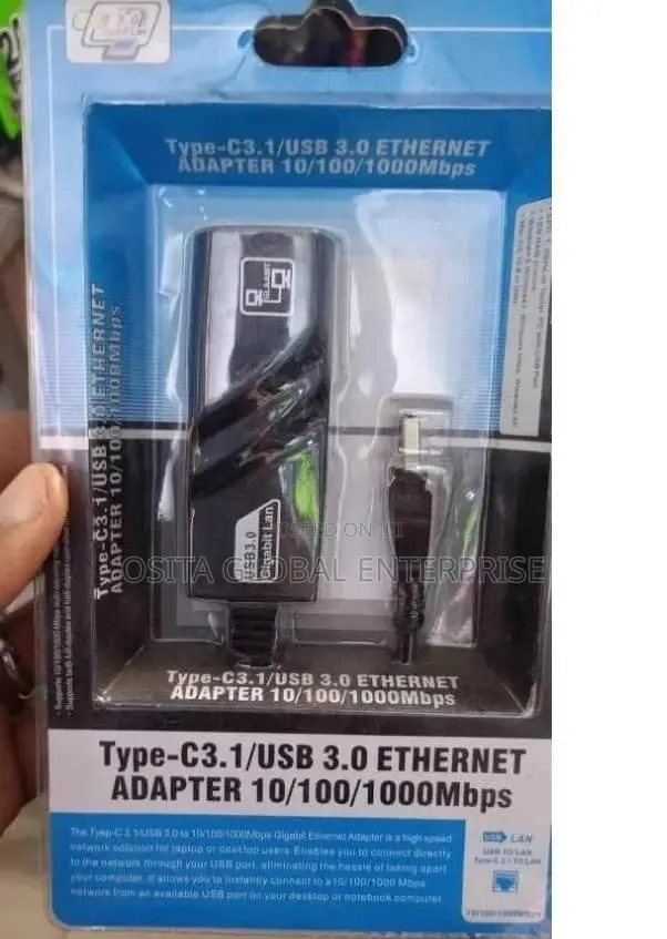 Usb 3.0 To Ethernet Adapter Cable Gigabit Rj45 Lan Converter