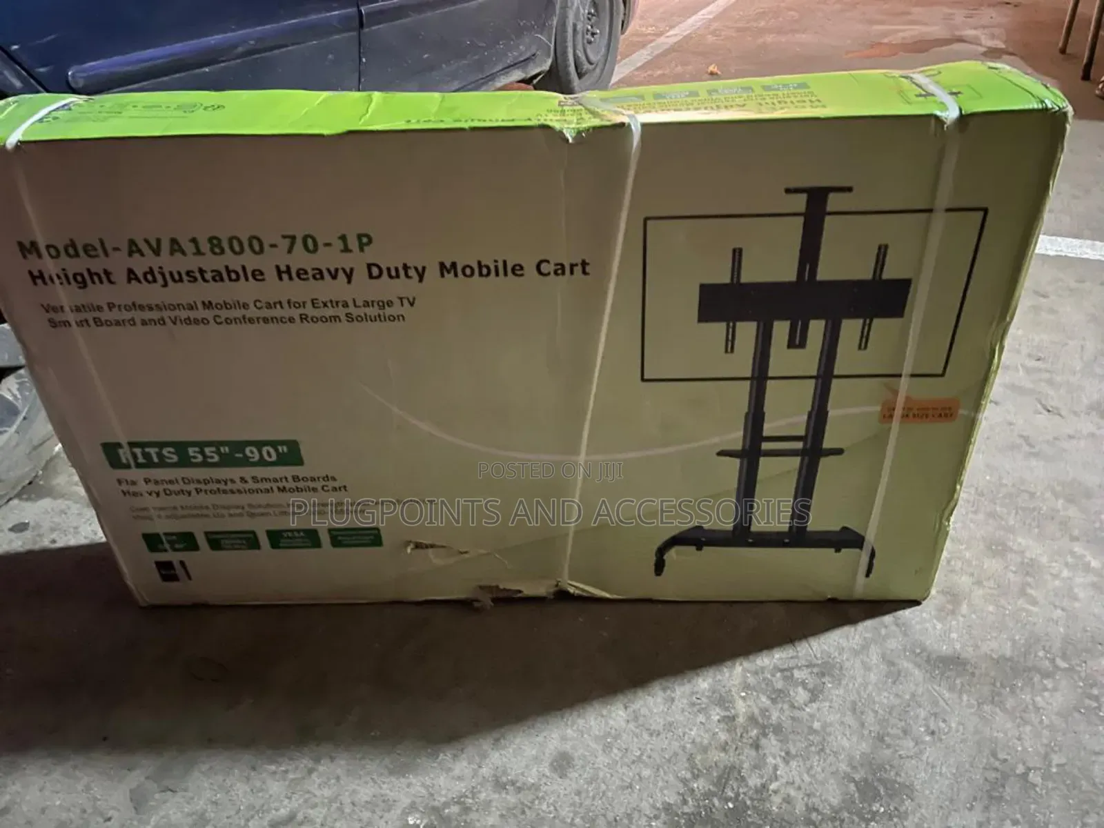 Height Adjustable Heavty Duty Mobile Tv Stand 55 - 90"