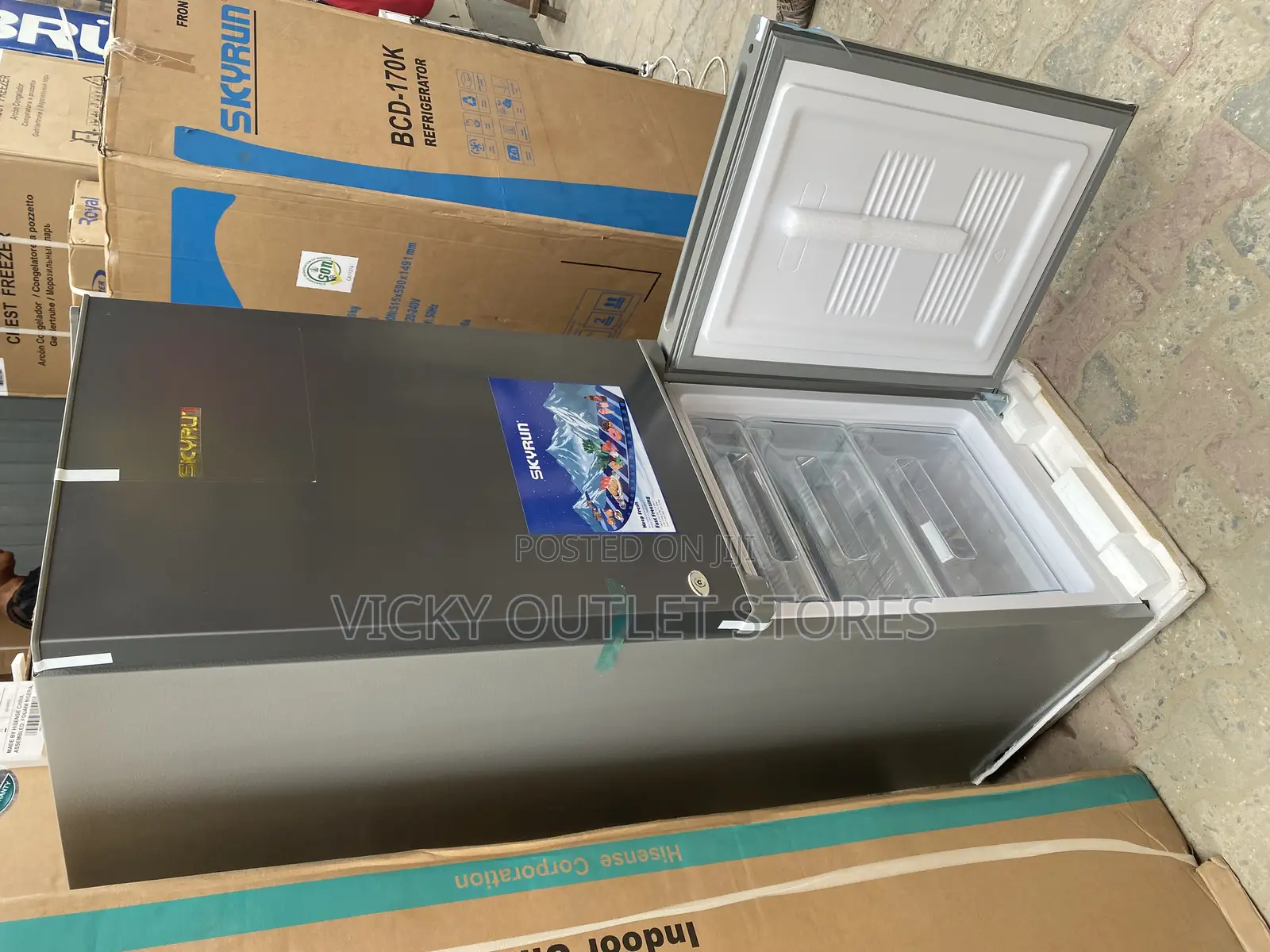 Skyrun Bcd170k Bottom Freezer Refrigerator