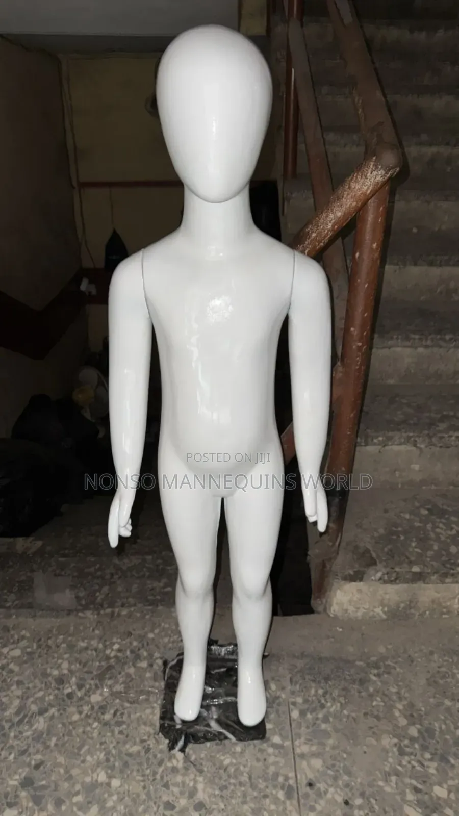 Naija Made Glossy White Unisex Kids Mannequin From Age 8