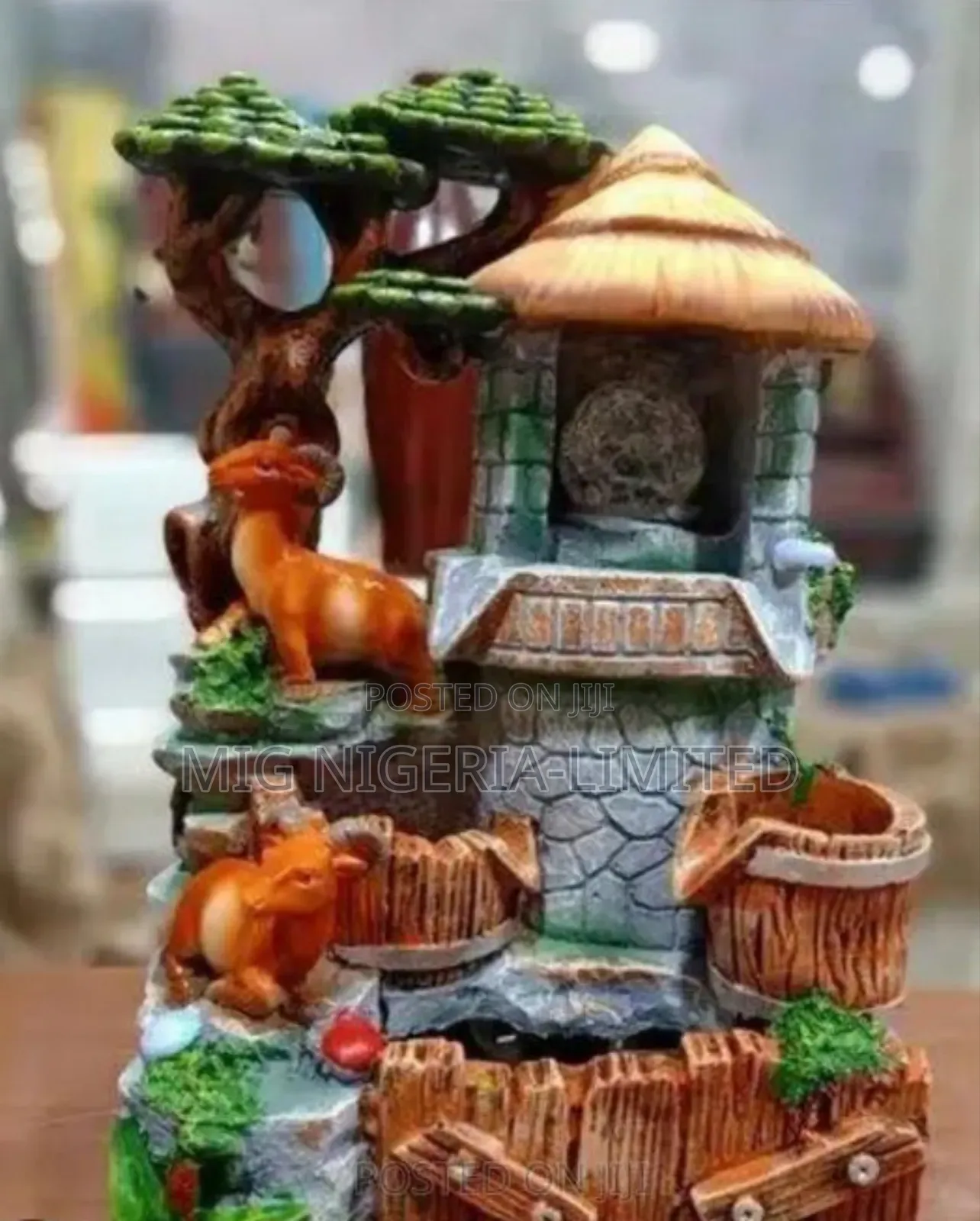Carve Crafts Resin Desktop Water Fountain Home Decor